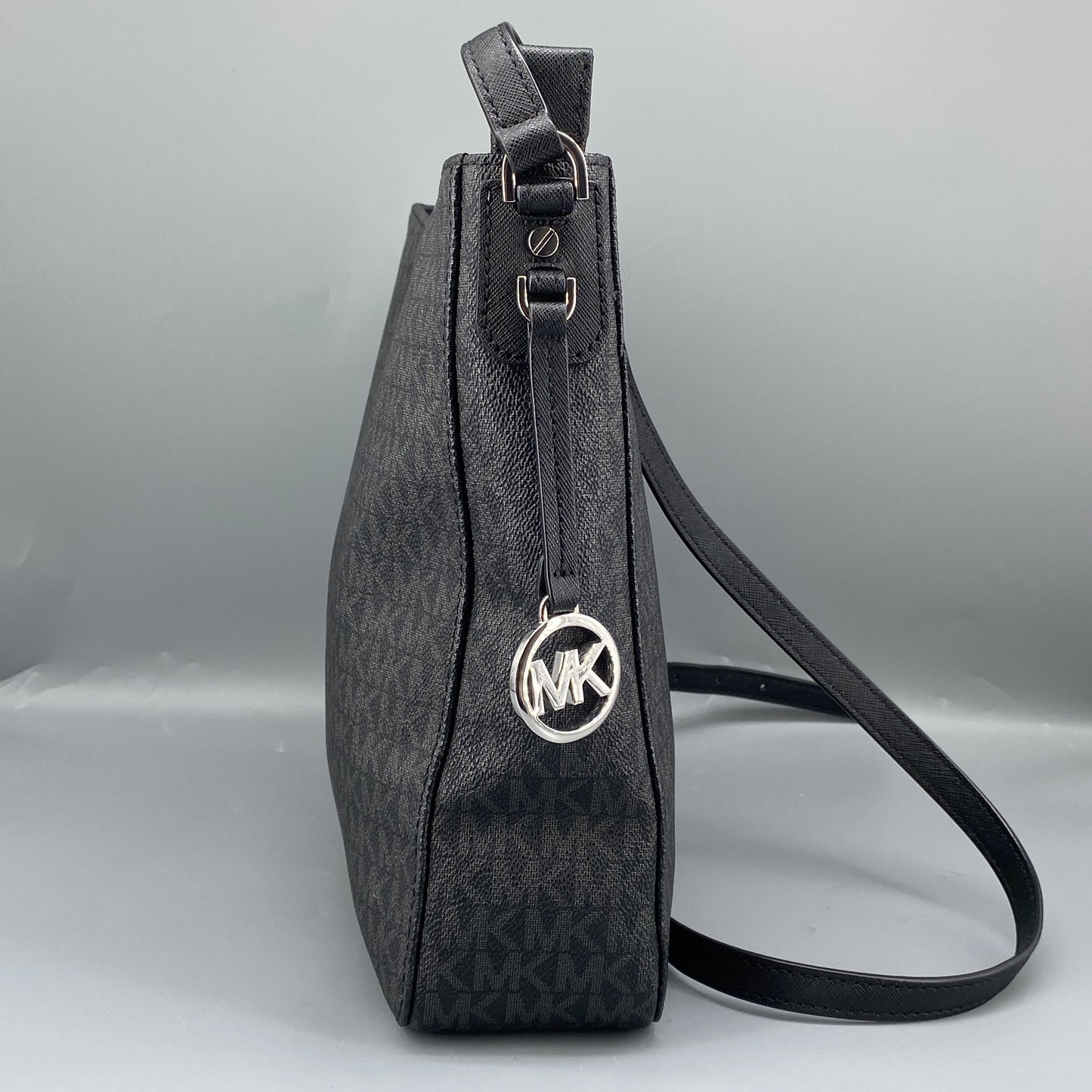 Michael Kors Black Monogram Crossbody Shoulder Bag