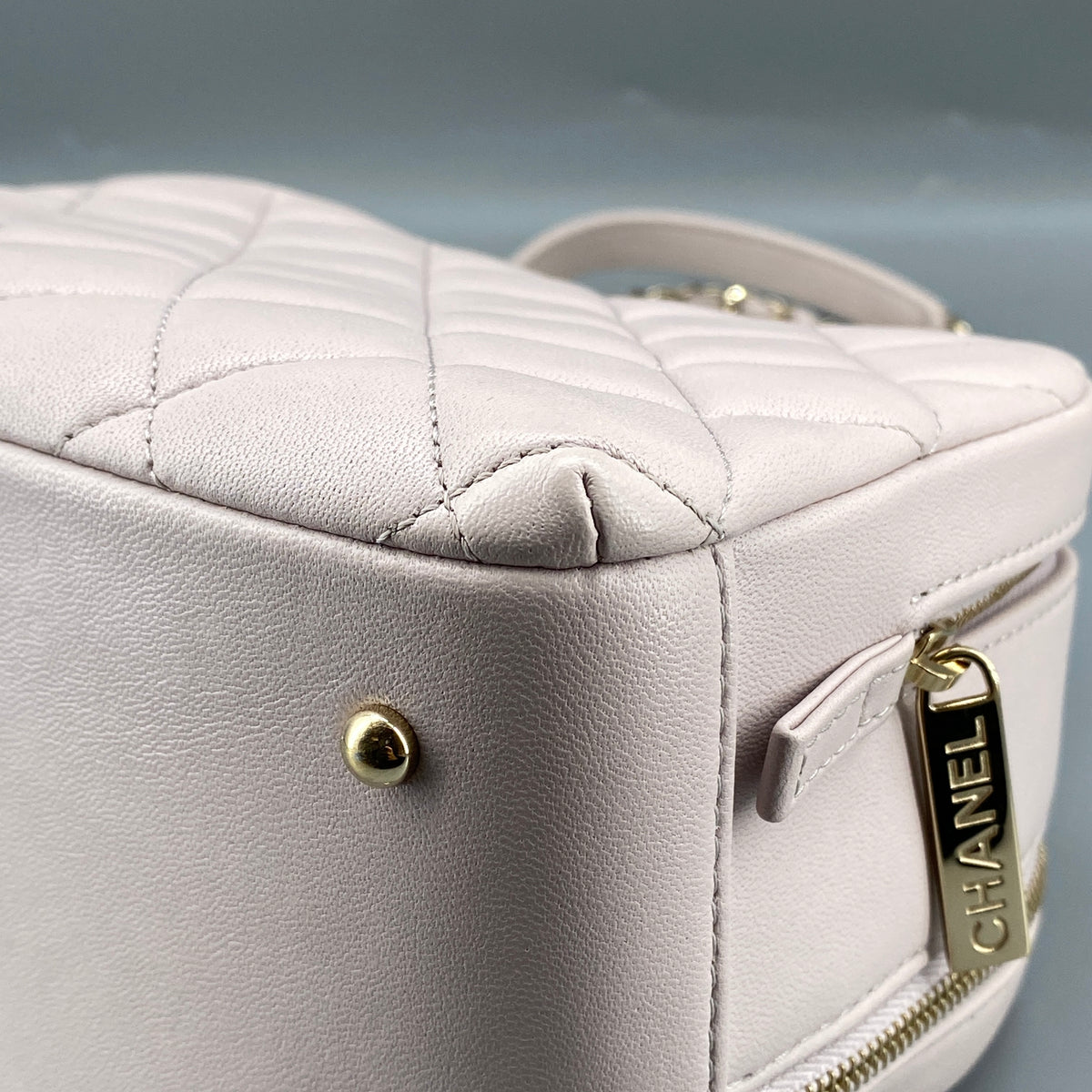 Chanel Lambskin Quilted Trendy CC Bowling Mini Bag blush pink