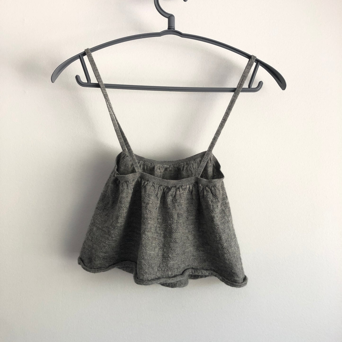 Miu Miu Grey Cotton Camisole & Midi Skirt Set Size XS