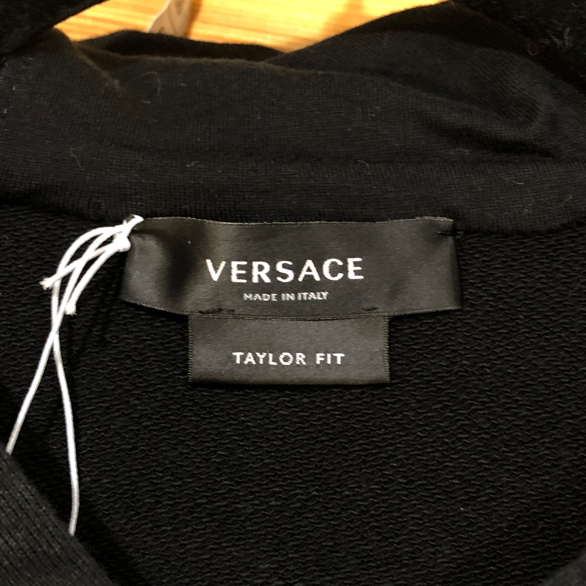 Versace black  Medusa Logo Zip Hoodie Size M