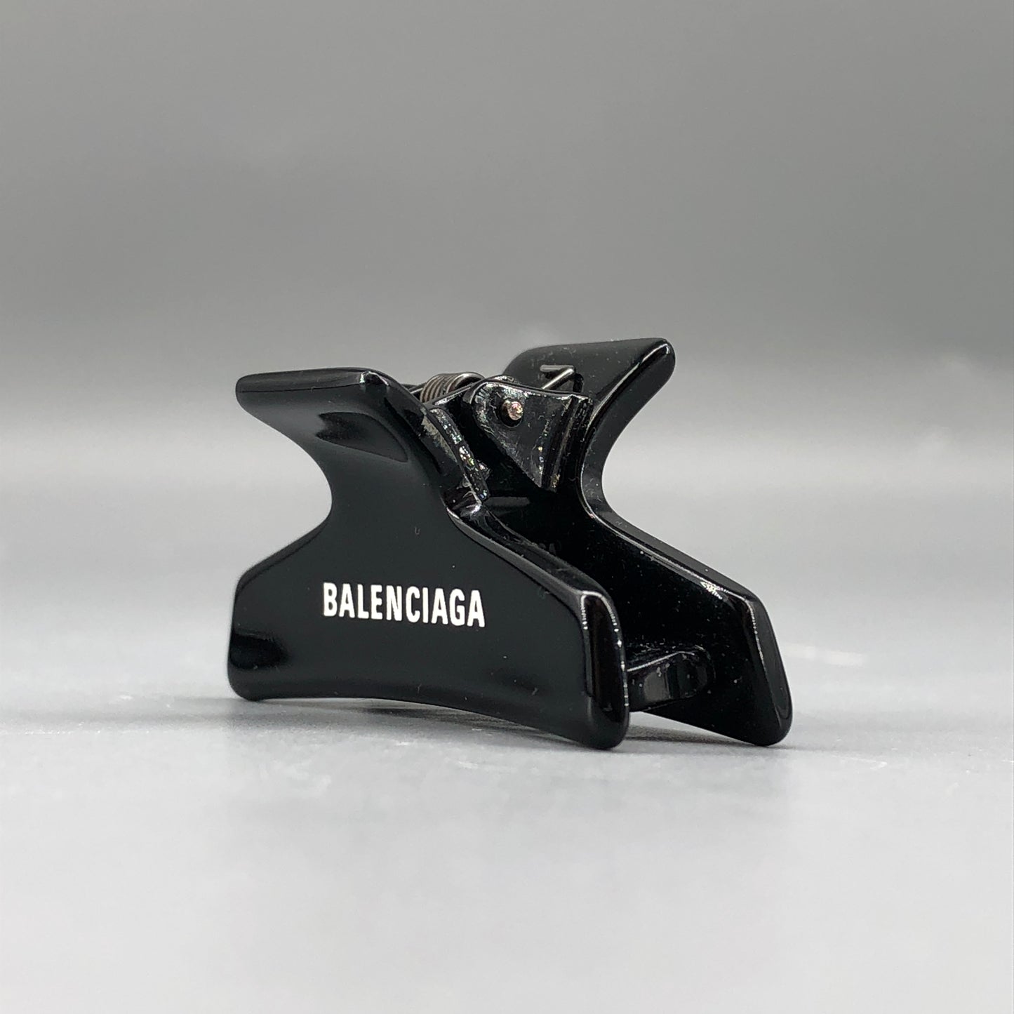 Balenciaga Black Logo Hair Claw Clip