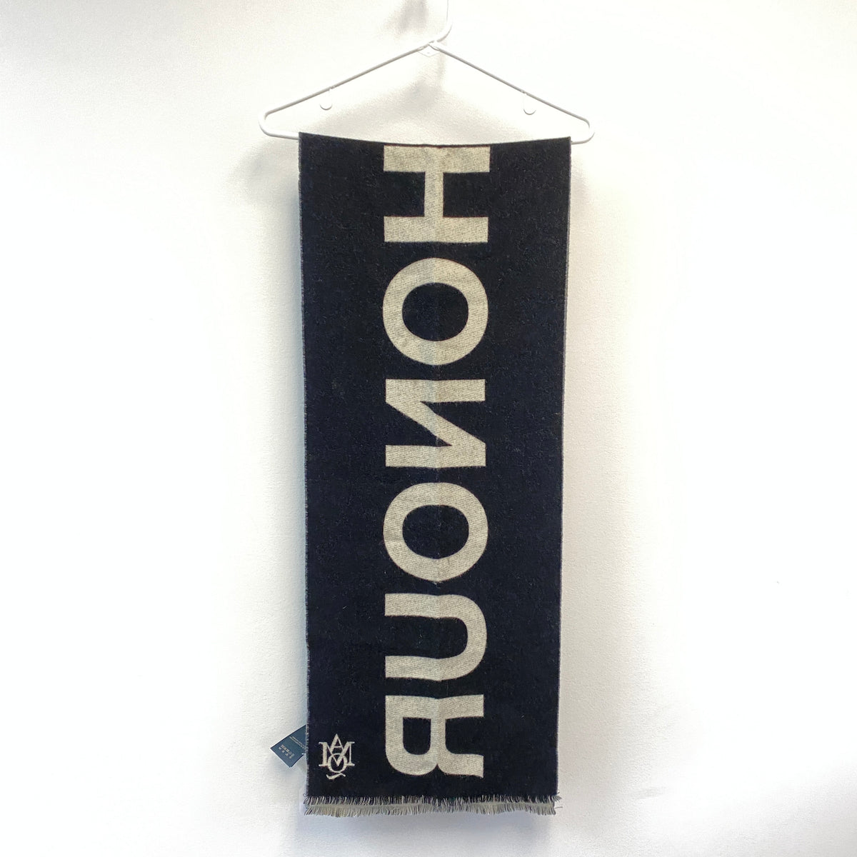 Alexander McQueen Dark Grey Wool Scarf