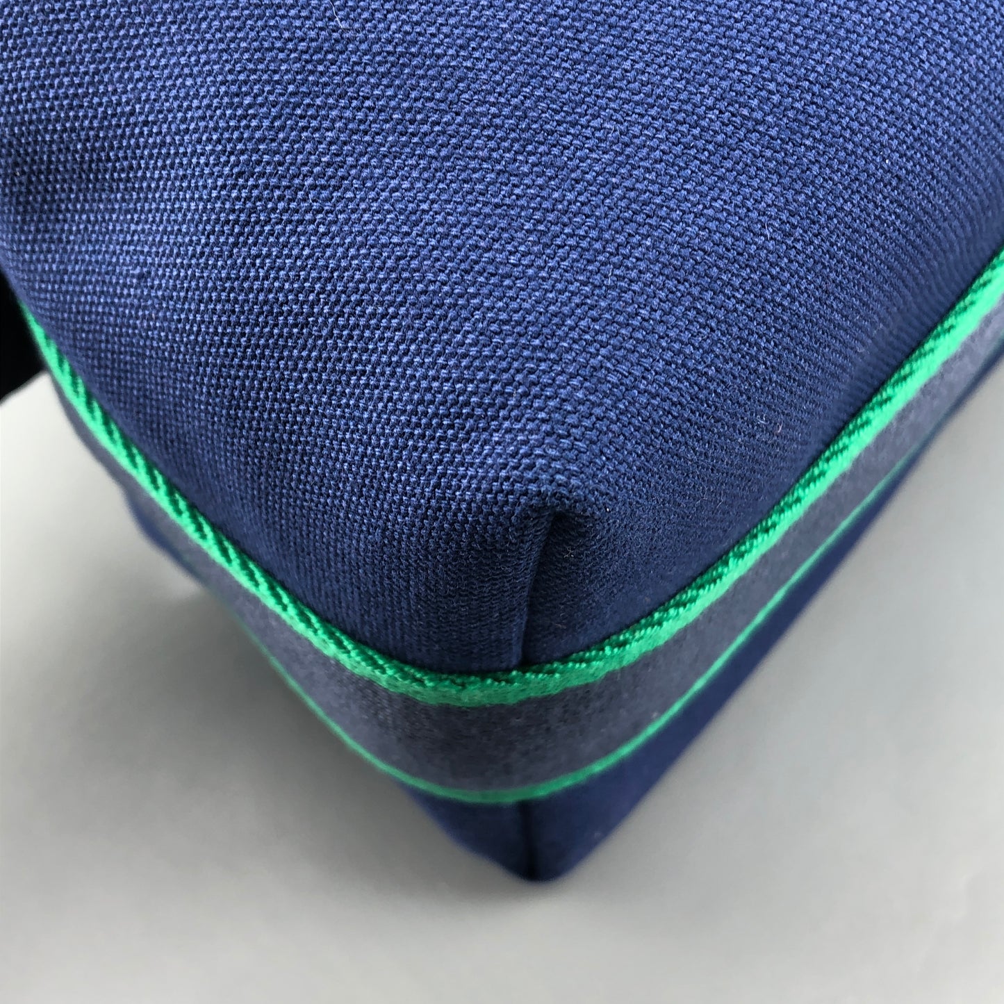 Hermes Blue/Green Cotton Canvas Small Bride-A-Brac Case