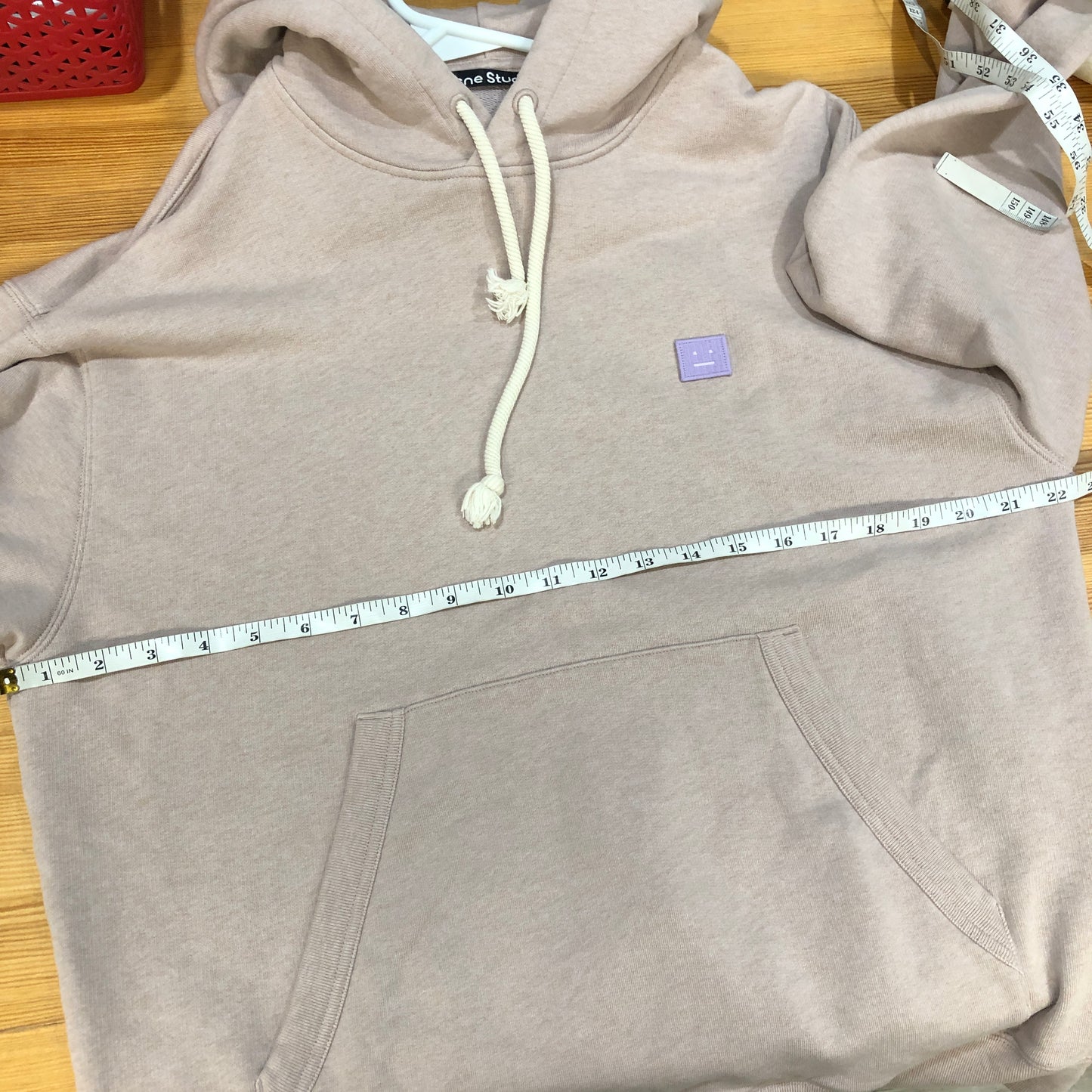 Acne Studios Pink Soft Cotton Hoodie