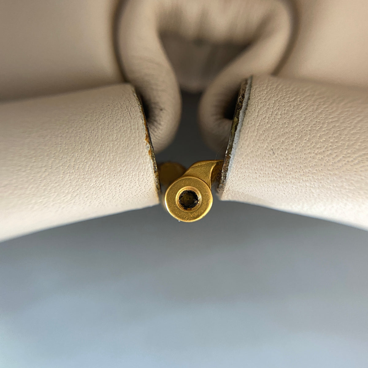 Bottega Veneta Pouch Bag Cream Leather