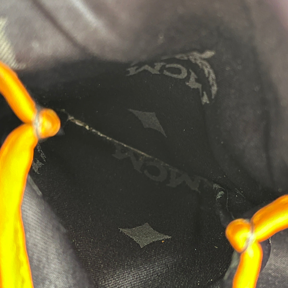 MCM Orange Visetos Backpack