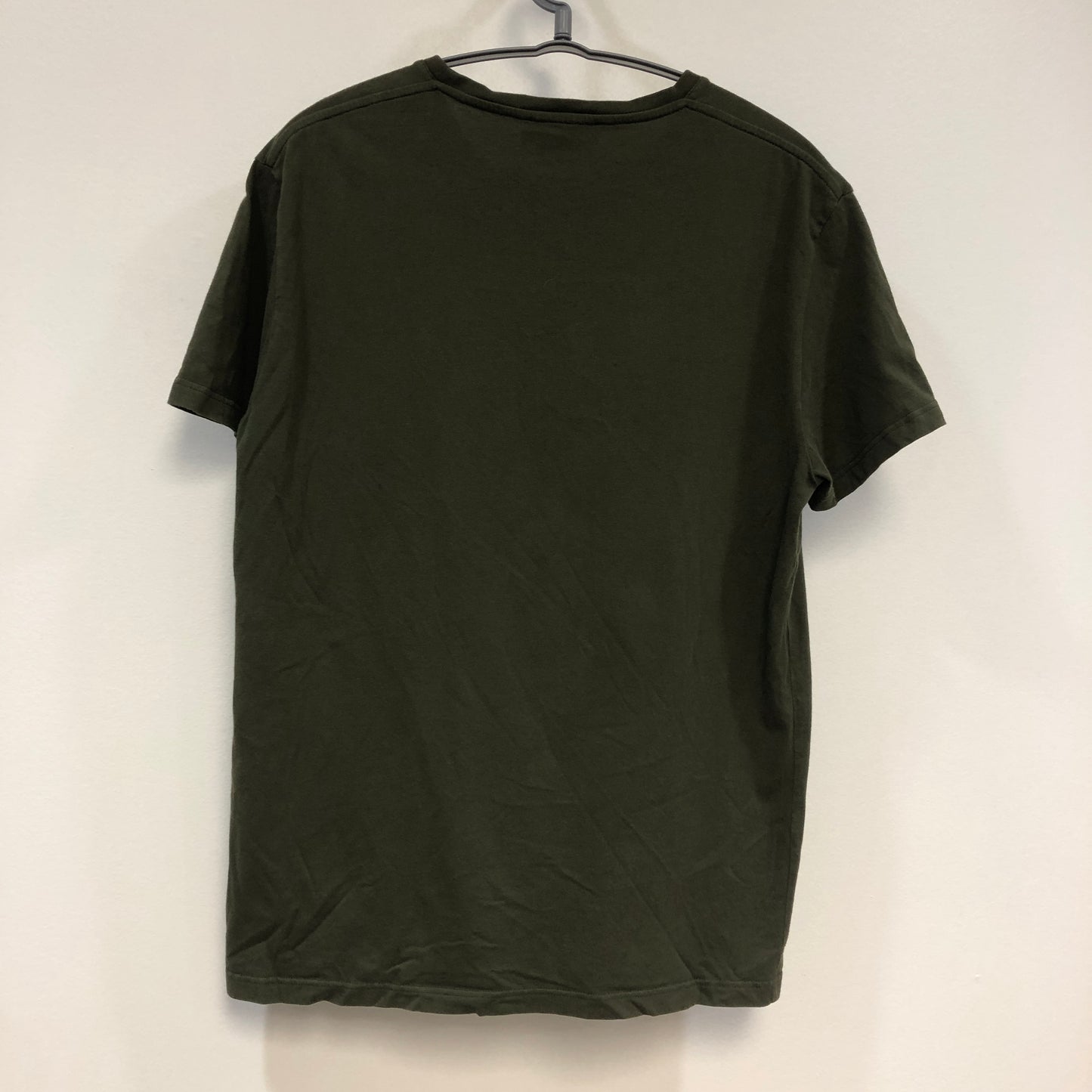 Alexander McQueen Dark Green Skull Embroidered T-Shirt Size M