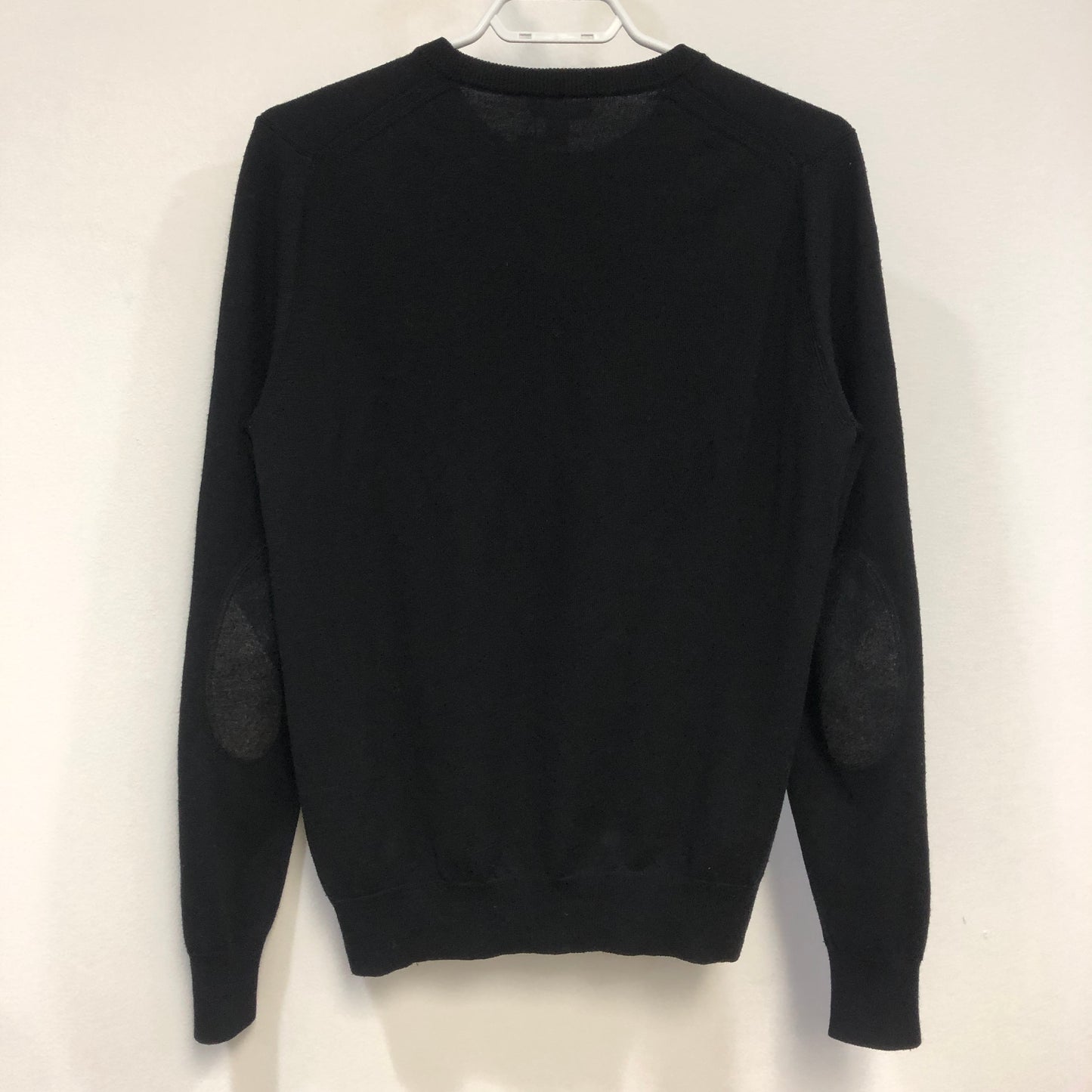 Burberry Brit Crew Neck Wool Knit Sweater Size M Black P2P 19.5-22 Inches