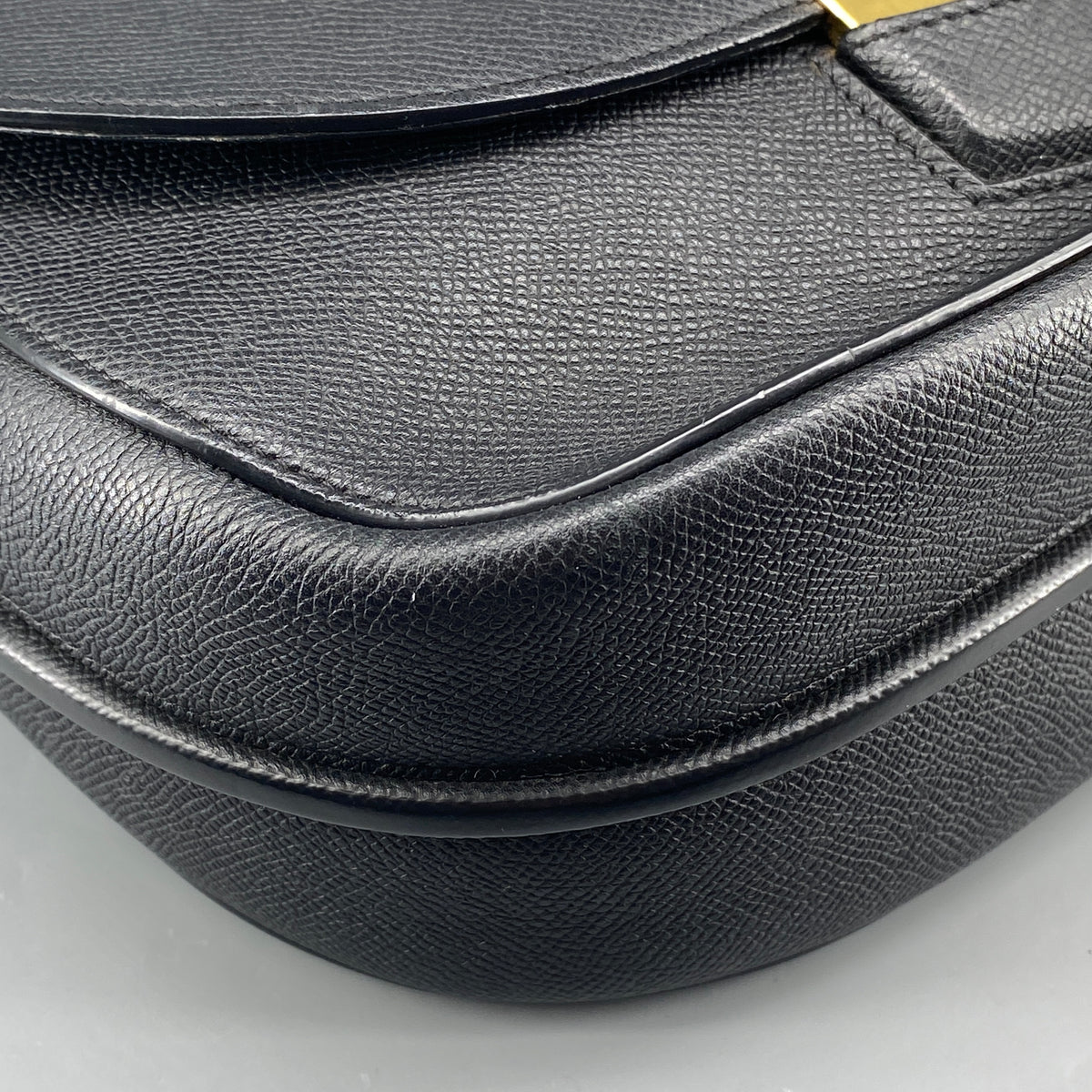 Celine Trotteur Crossbody Bag Black Leather