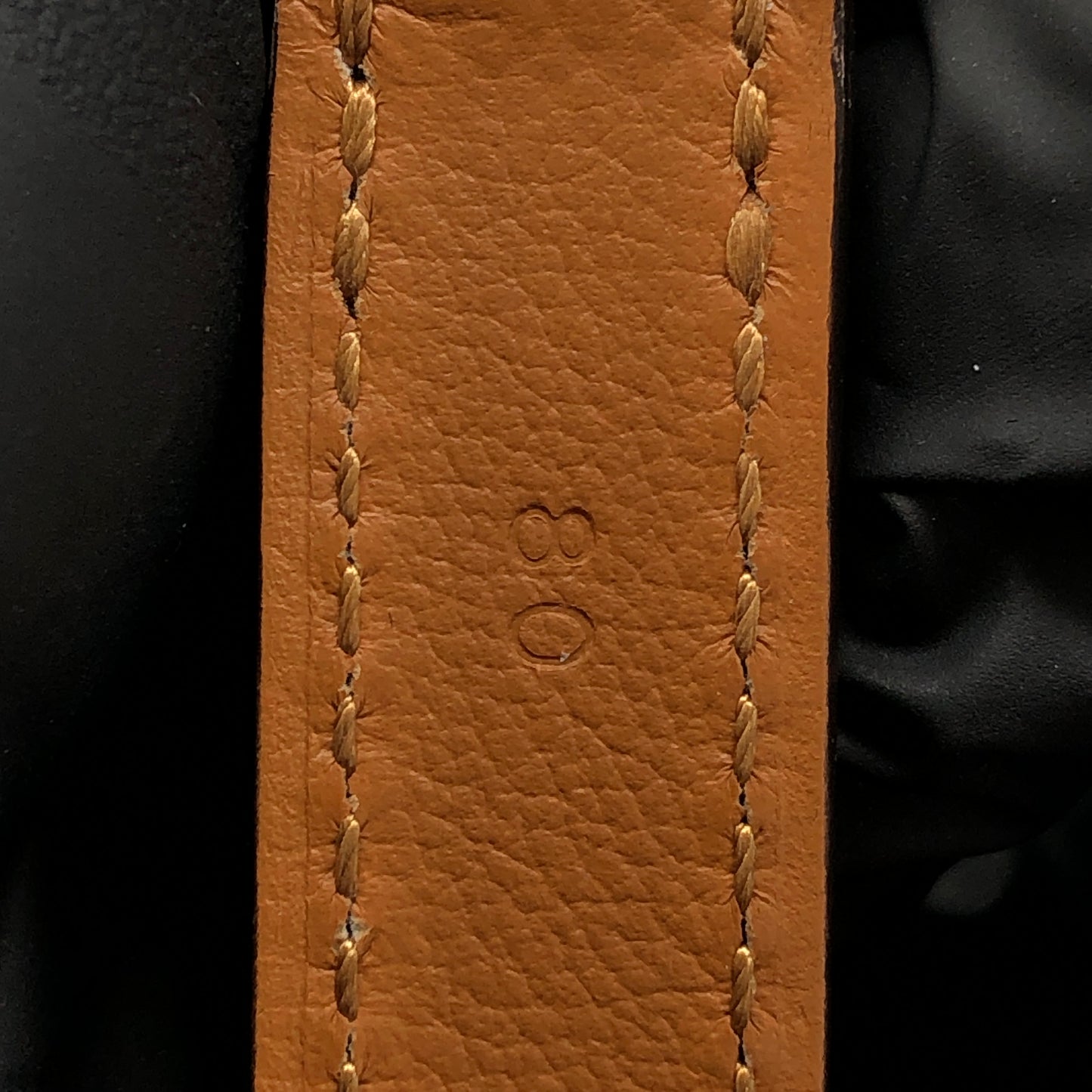 Hermes Mauve-Pink Leather Thin Belt 80cm