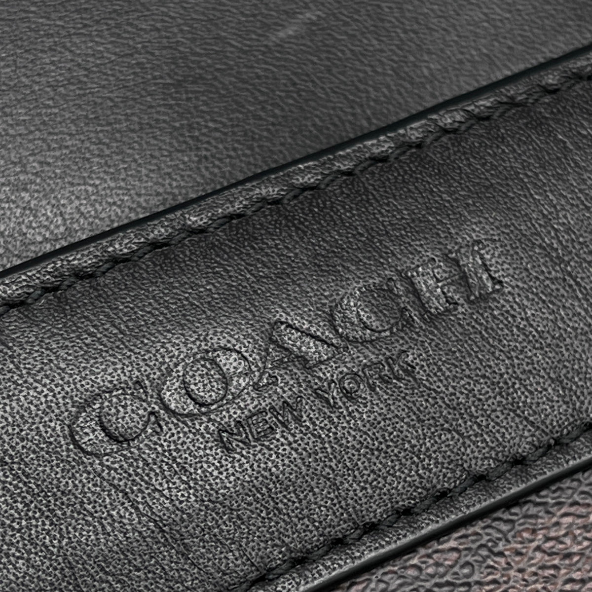 Coach Brown & Black Signature Canvas Crossbody Bag