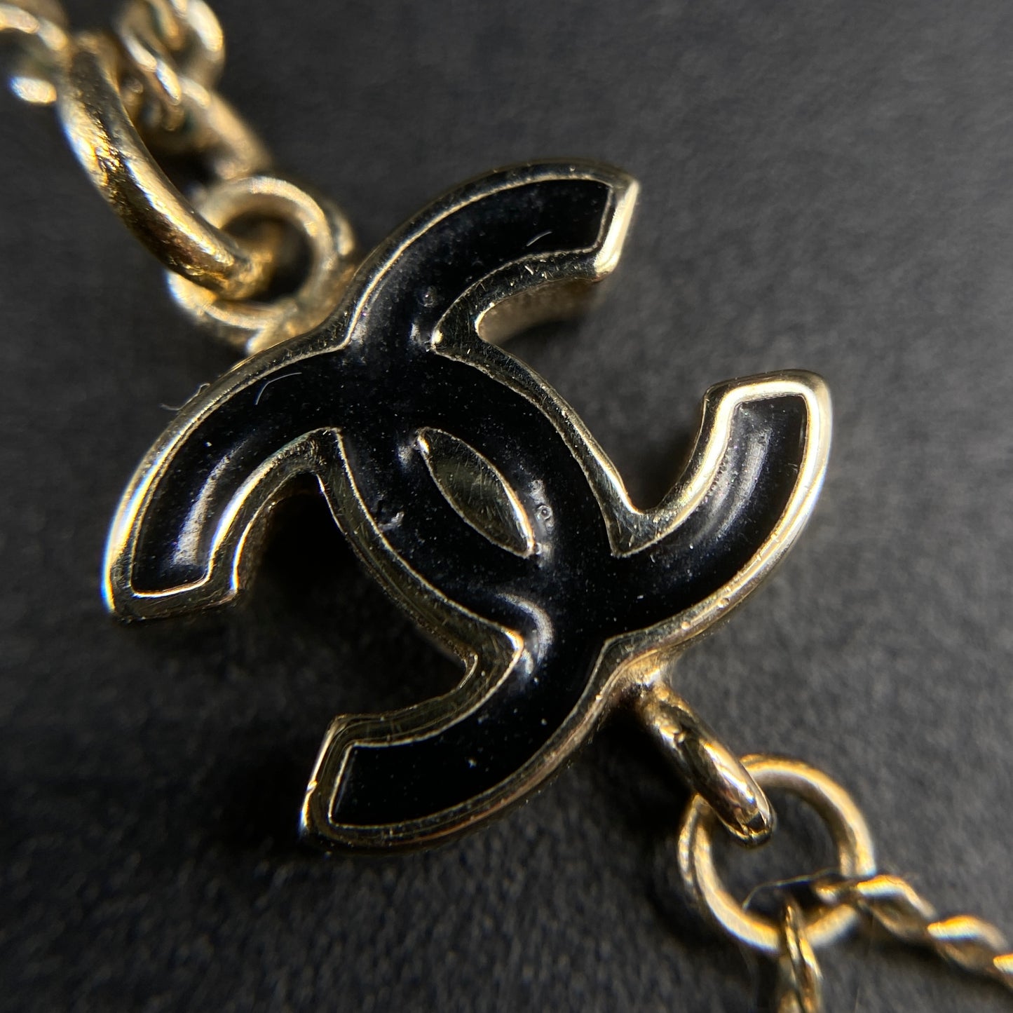 Chanel Vintage Gold Mini Quilted Flap Bag Pendant Necklace