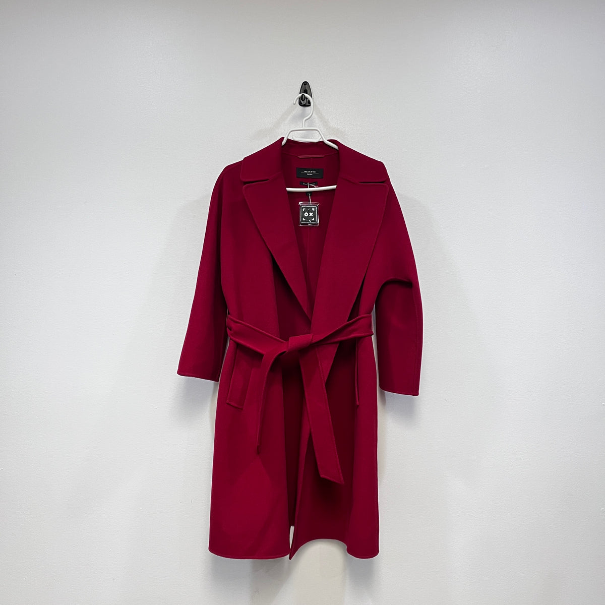 Weekend Max Mara Red Belted Wrap Coat US size 4