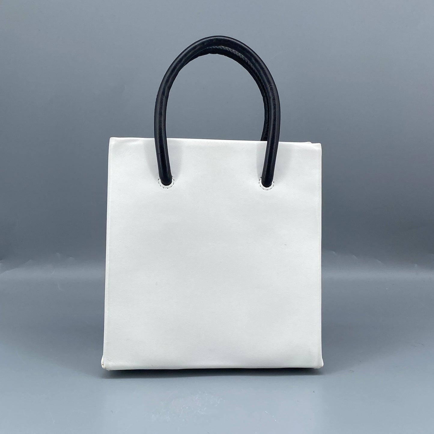 Moschino White Logo Mini Tote Crossbody Bag