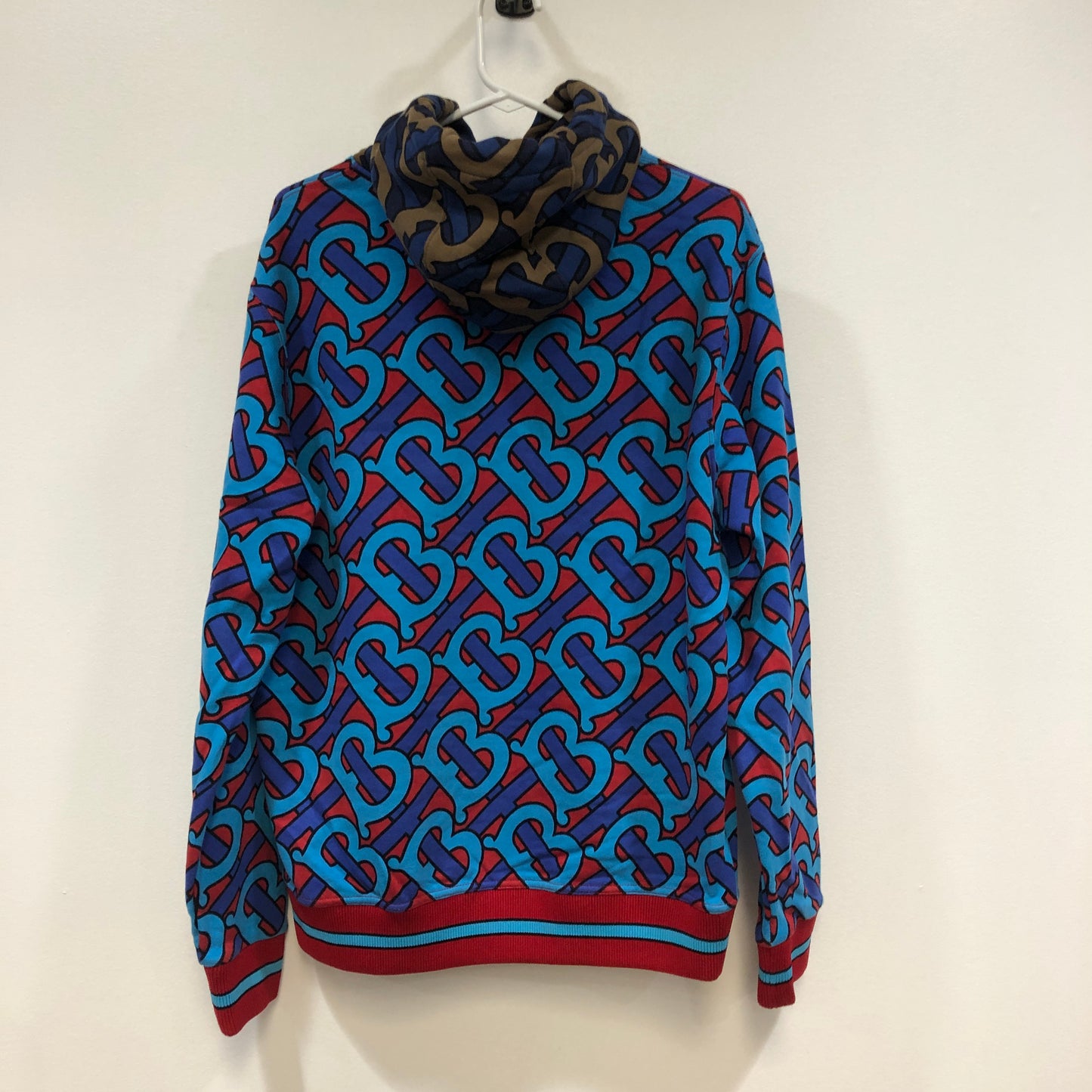 Burberry Monogram Print Hoodie Size S Multicolor
