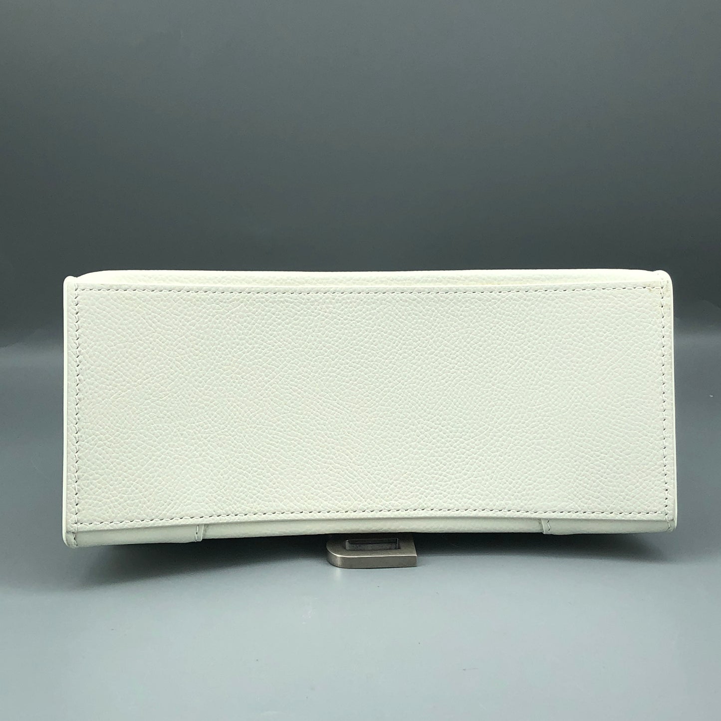 Balenciaga Hourglass Small Top Handle Bag White Smooth Calfskin