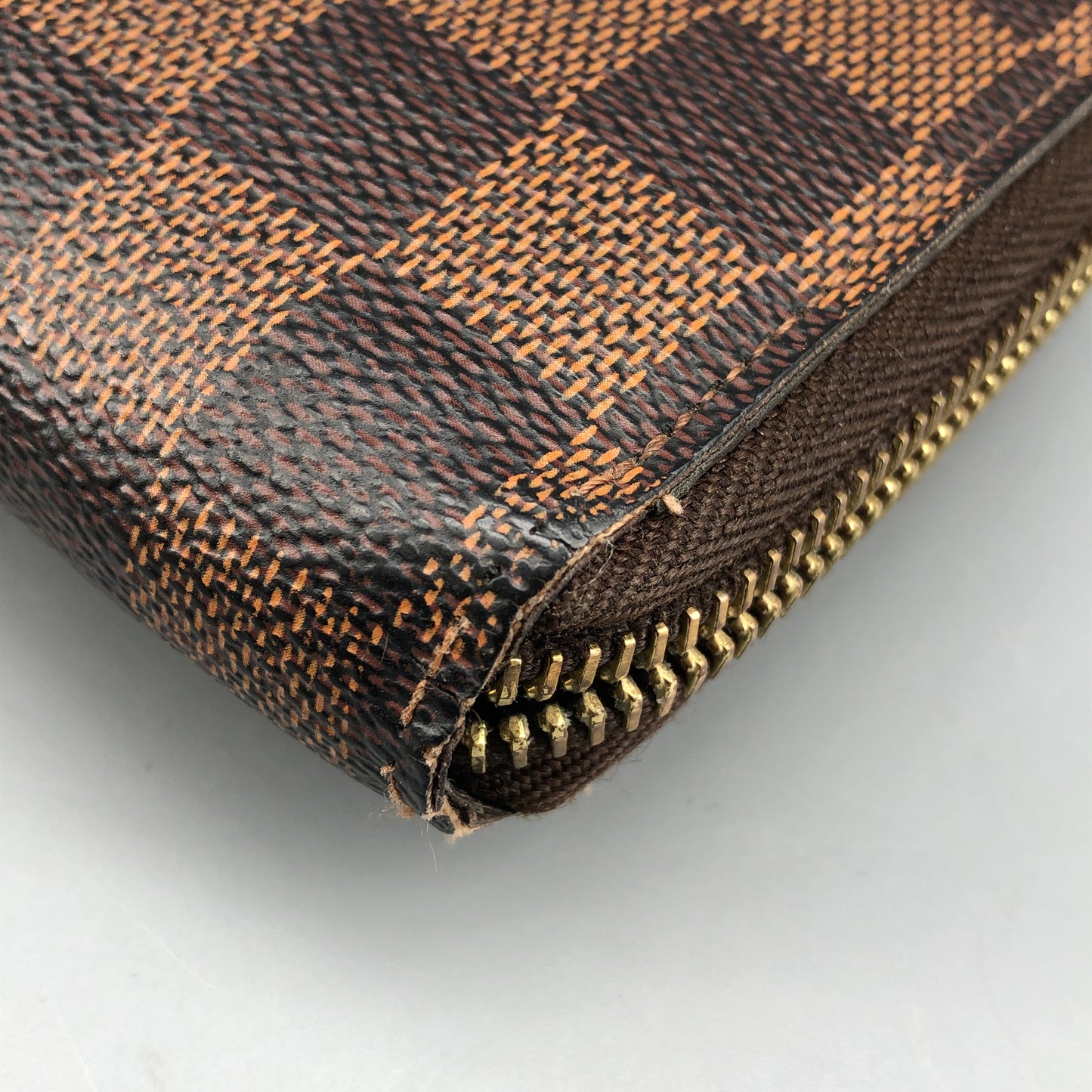 Louis Vuitton Damier Ebene Zippy Wallet Brown