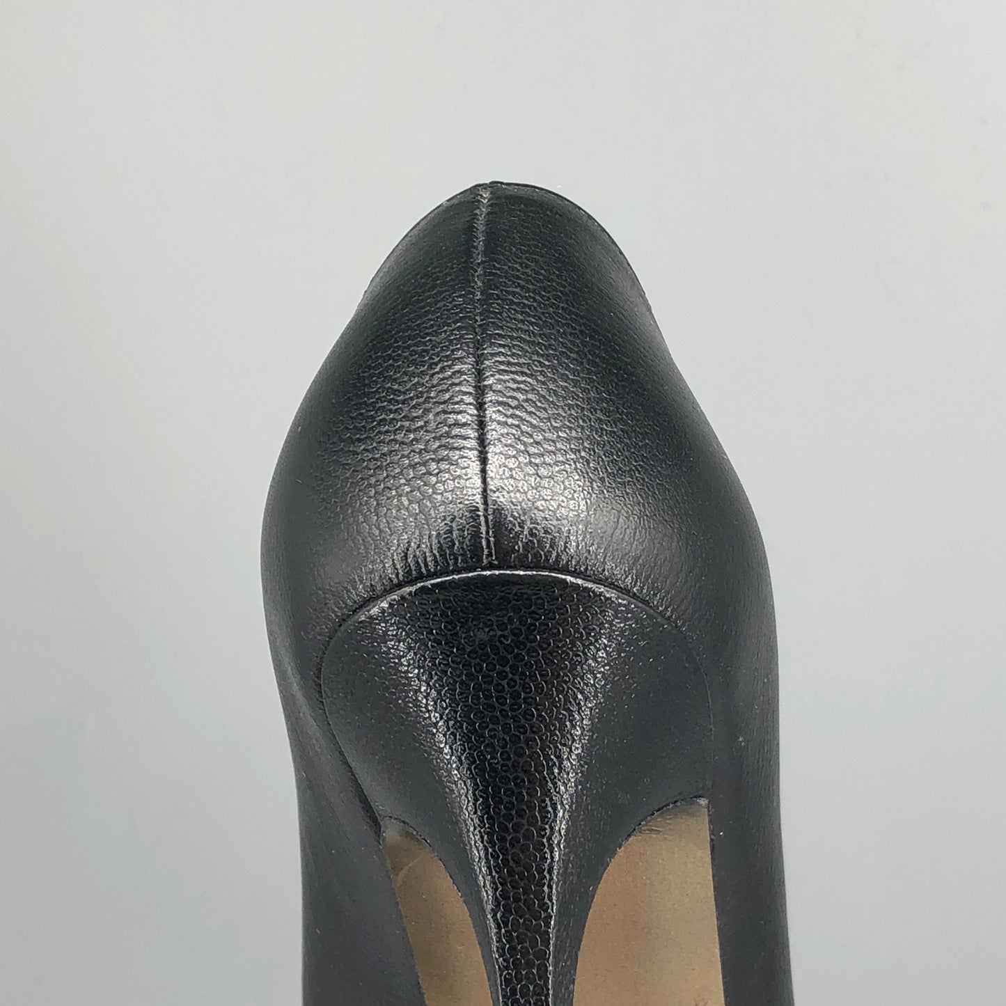 Saint Laurent Black Smooth Calfskin Platform Stiletto Pumps 34.5