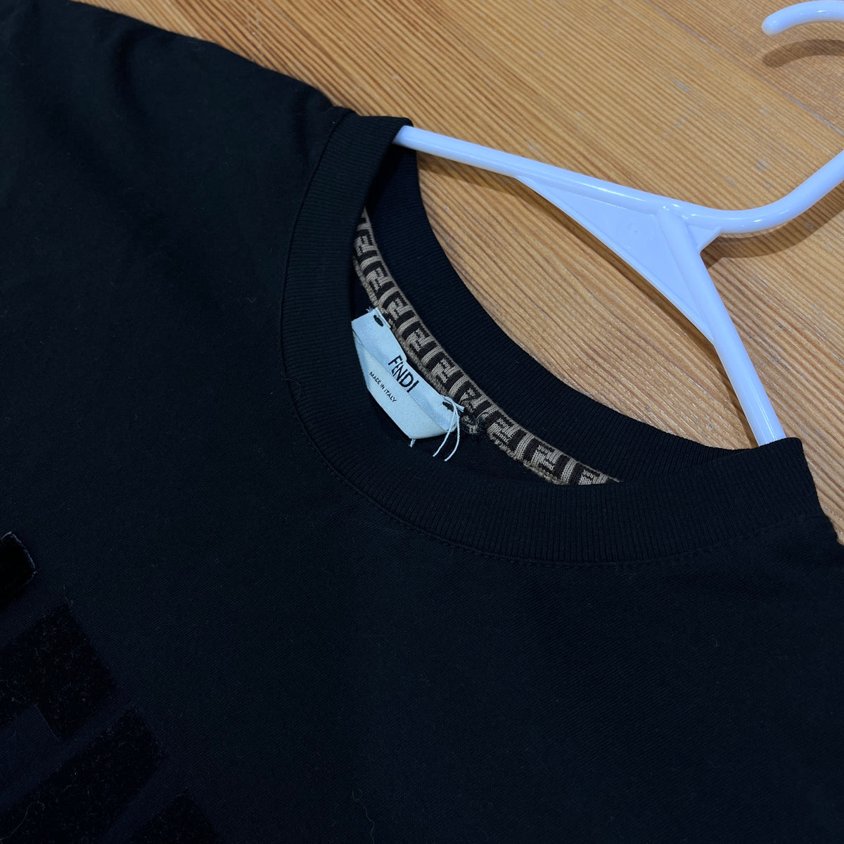 Fendi Black  Short Sleeve T-shirt Size XS