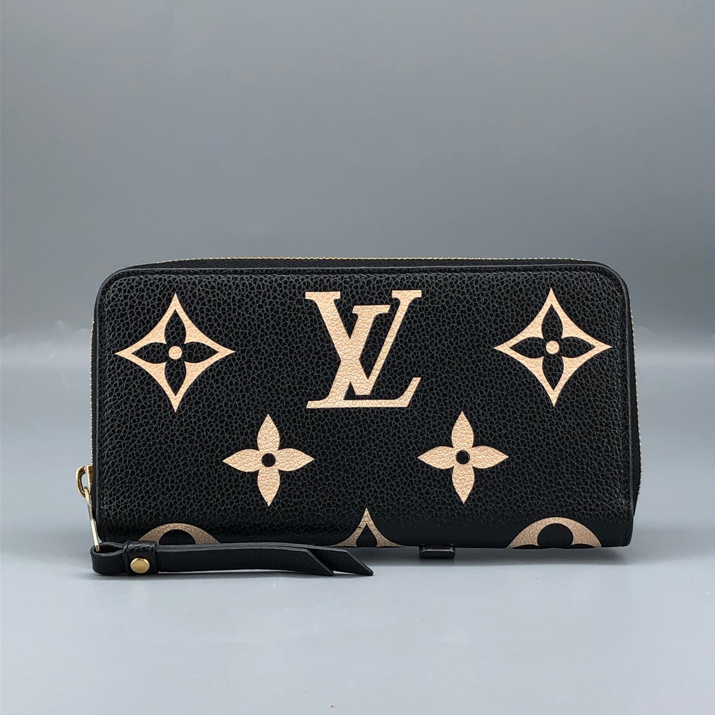 Louis Vuitton Black Monogram Empreinte Zippy Wallet