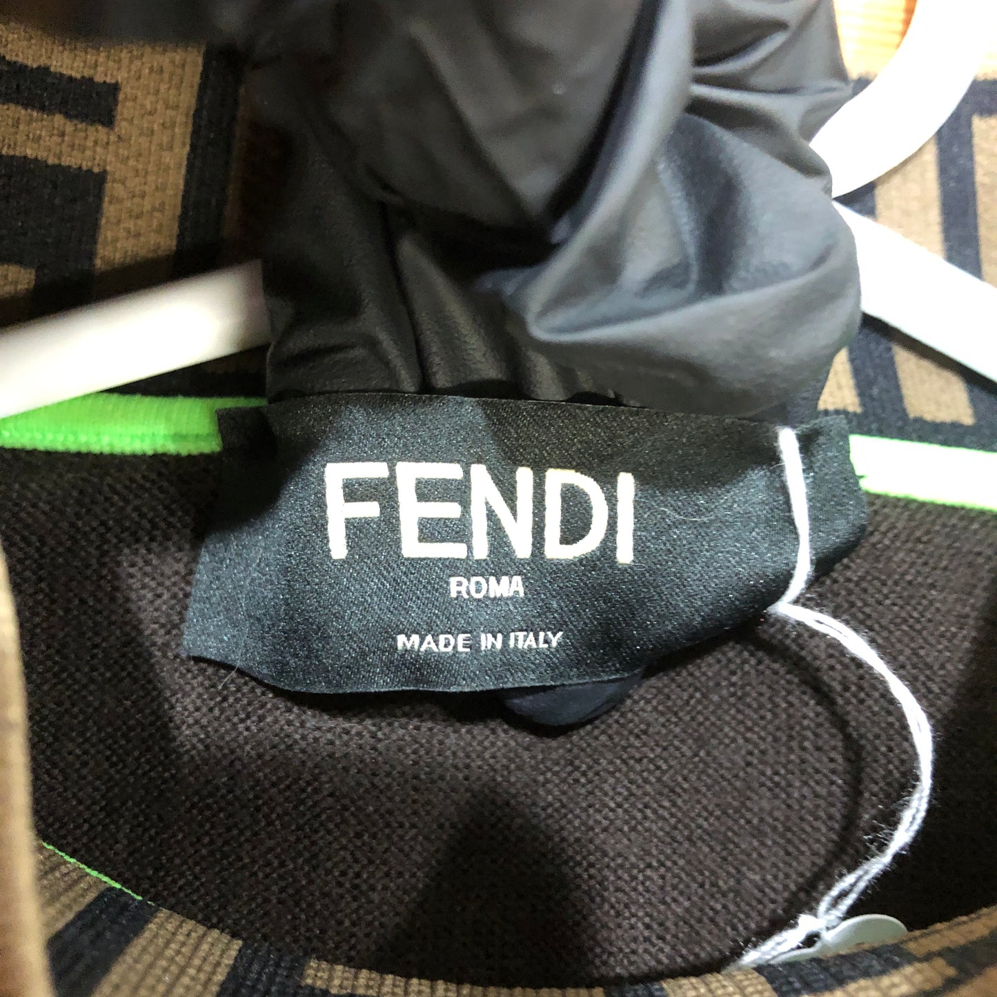 Fendi Crewneck Sweater Size 44 Brown