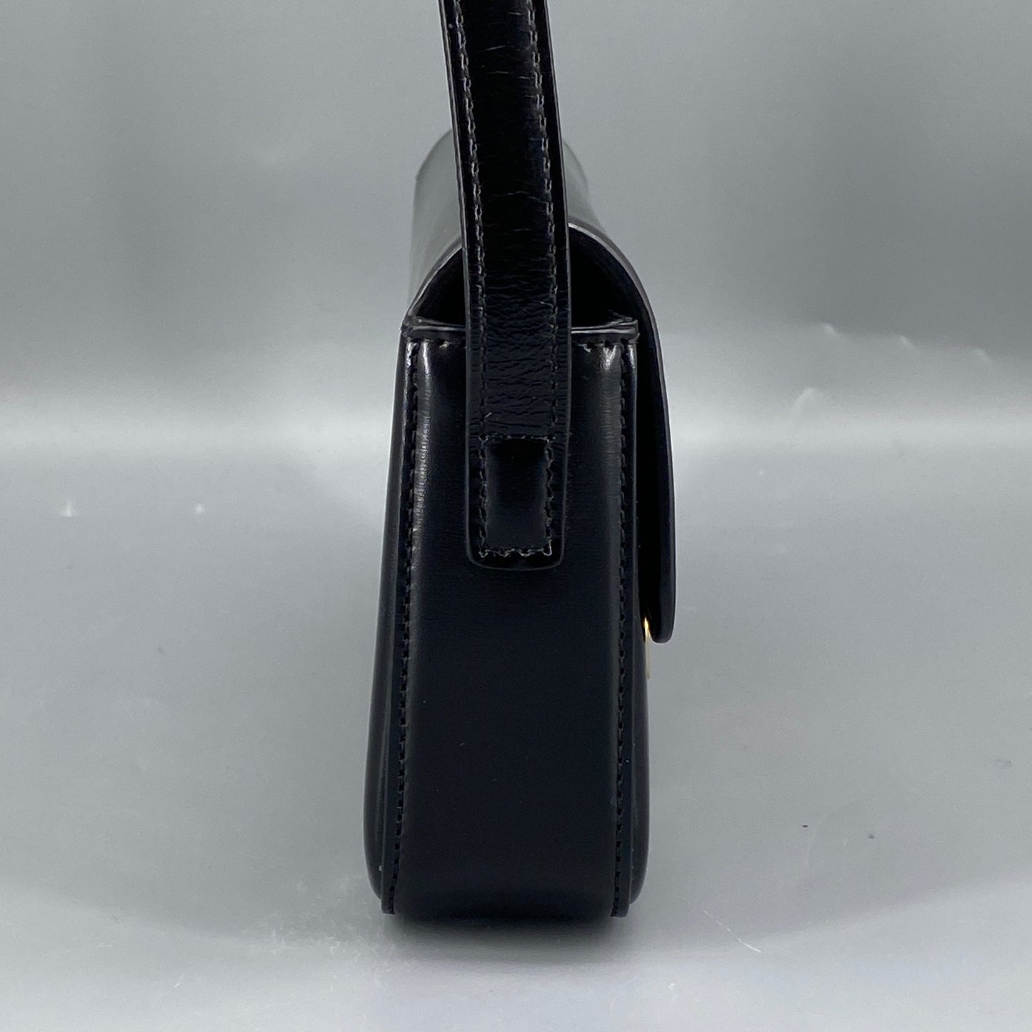 Celine Black Triomphe Shoulder Bag