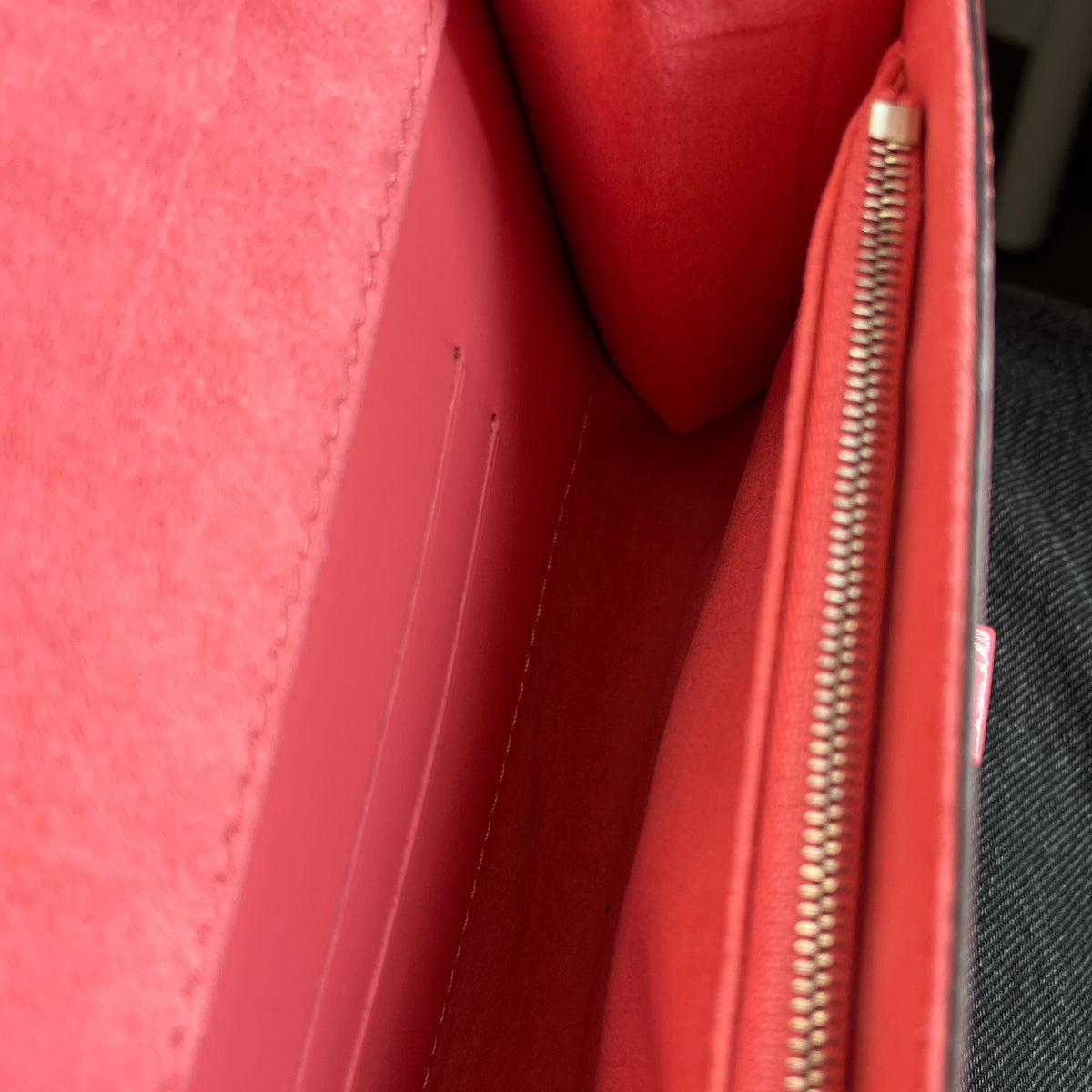 Louis Vuitton Coral Pink Epi Wallet On Chain