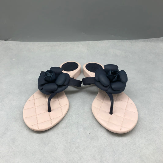 Chanel Camellia Thong Sandals Women's Shoes Size 37