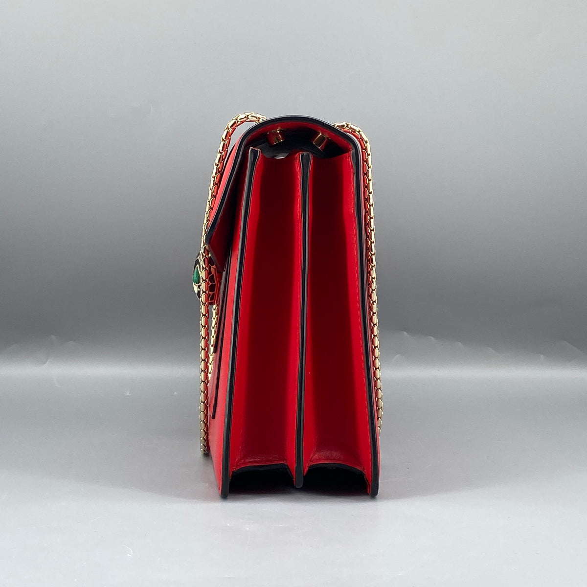 Bvlgari Serpenti Forever Shoulder Bag Red Leather