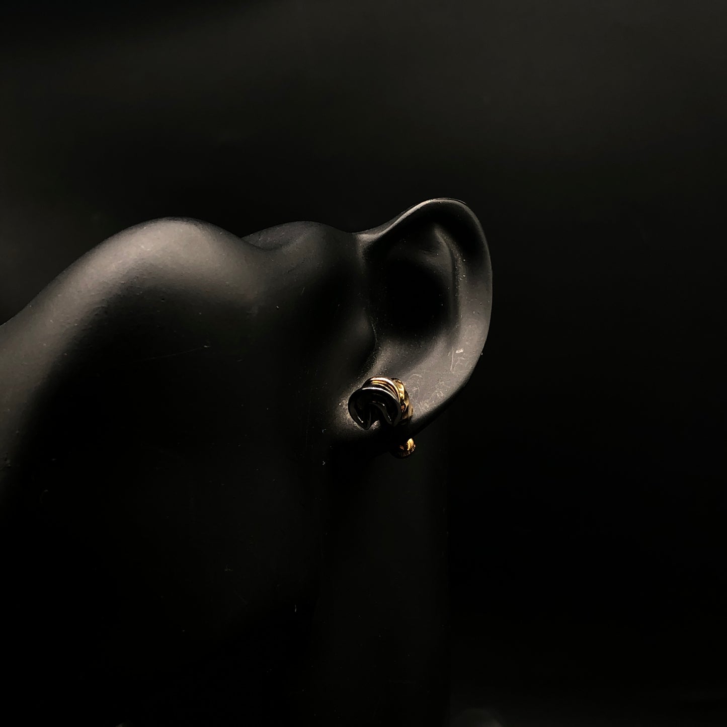 Burberry Gold Tone Stud Earrings Copper