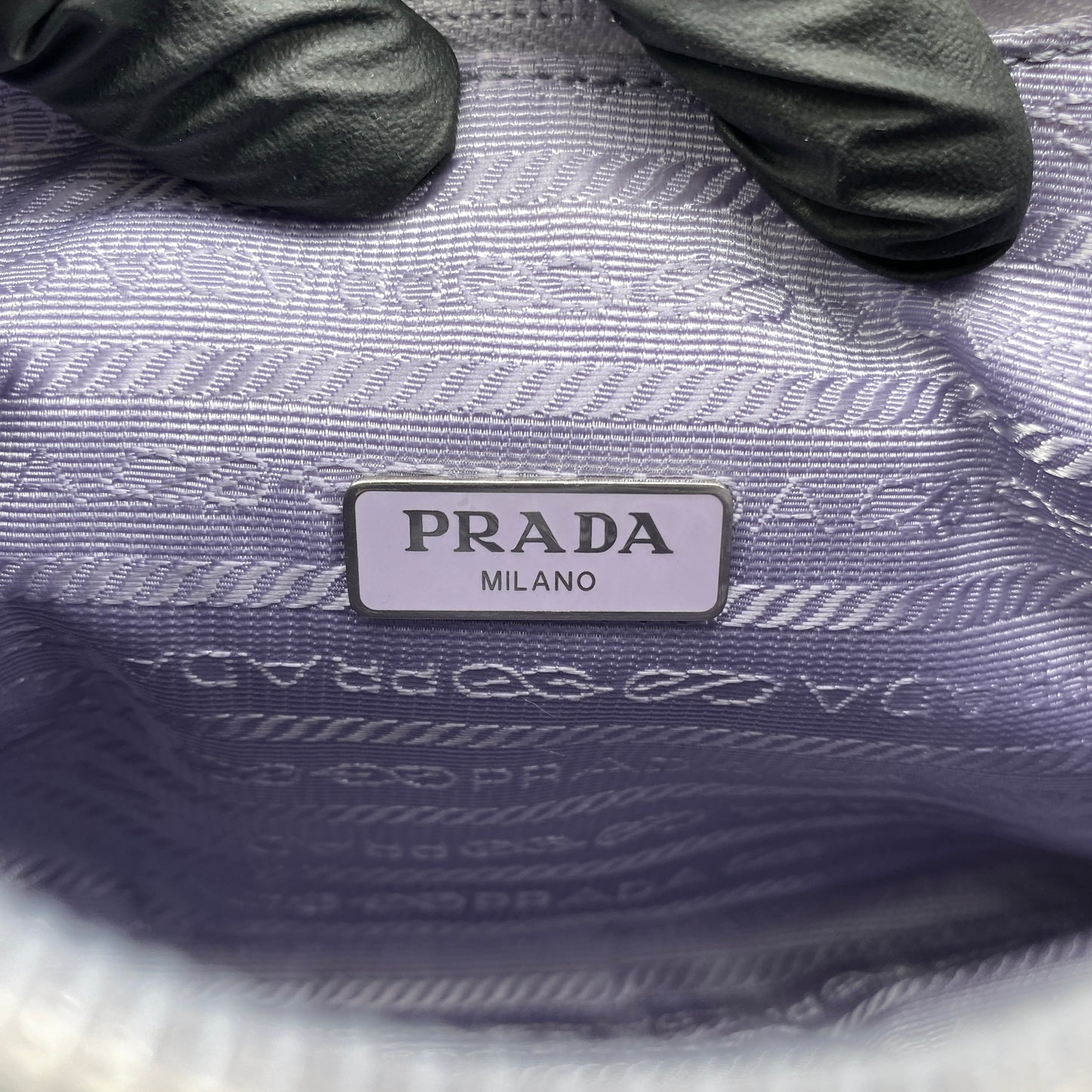 Prada Light Purple Re-Nylon Hobo Shoulder Bag