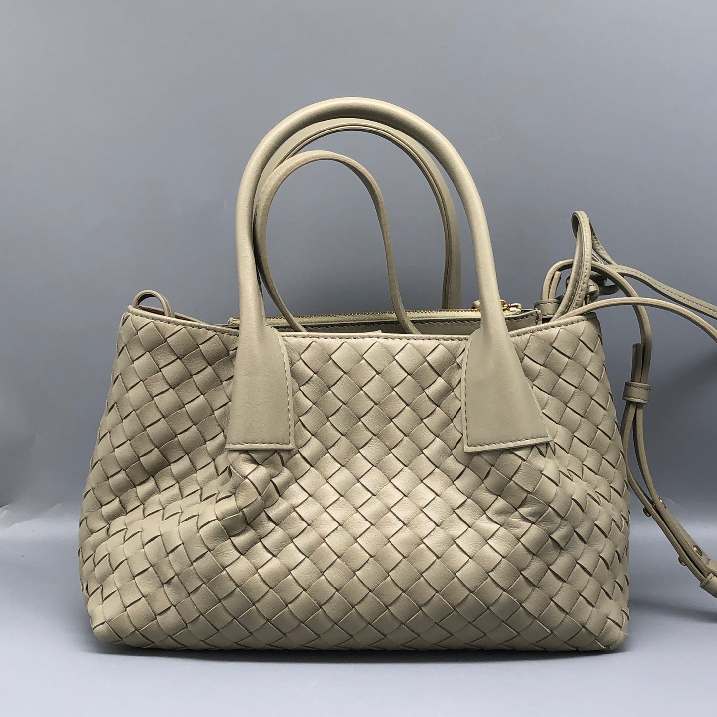 Bottega Veneta Intrecciato Small Tote Bag Matcha Green