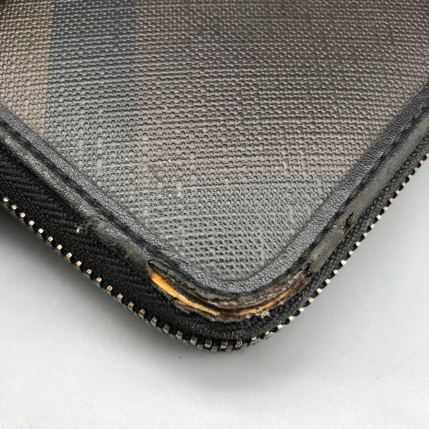 Burberry Check Zip-Around Wallet Black