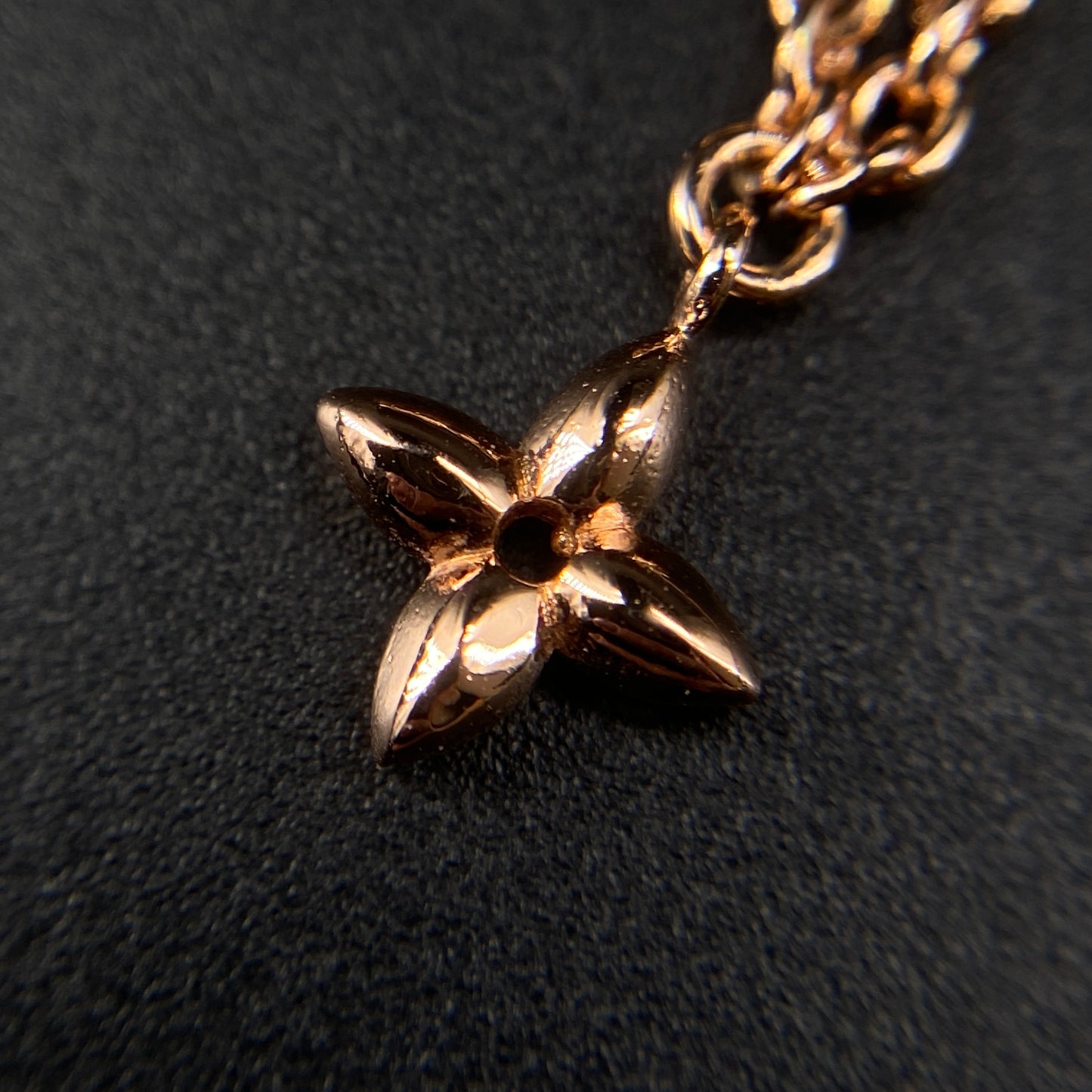 Louis Vuitton Gold LV Pendant Necklace