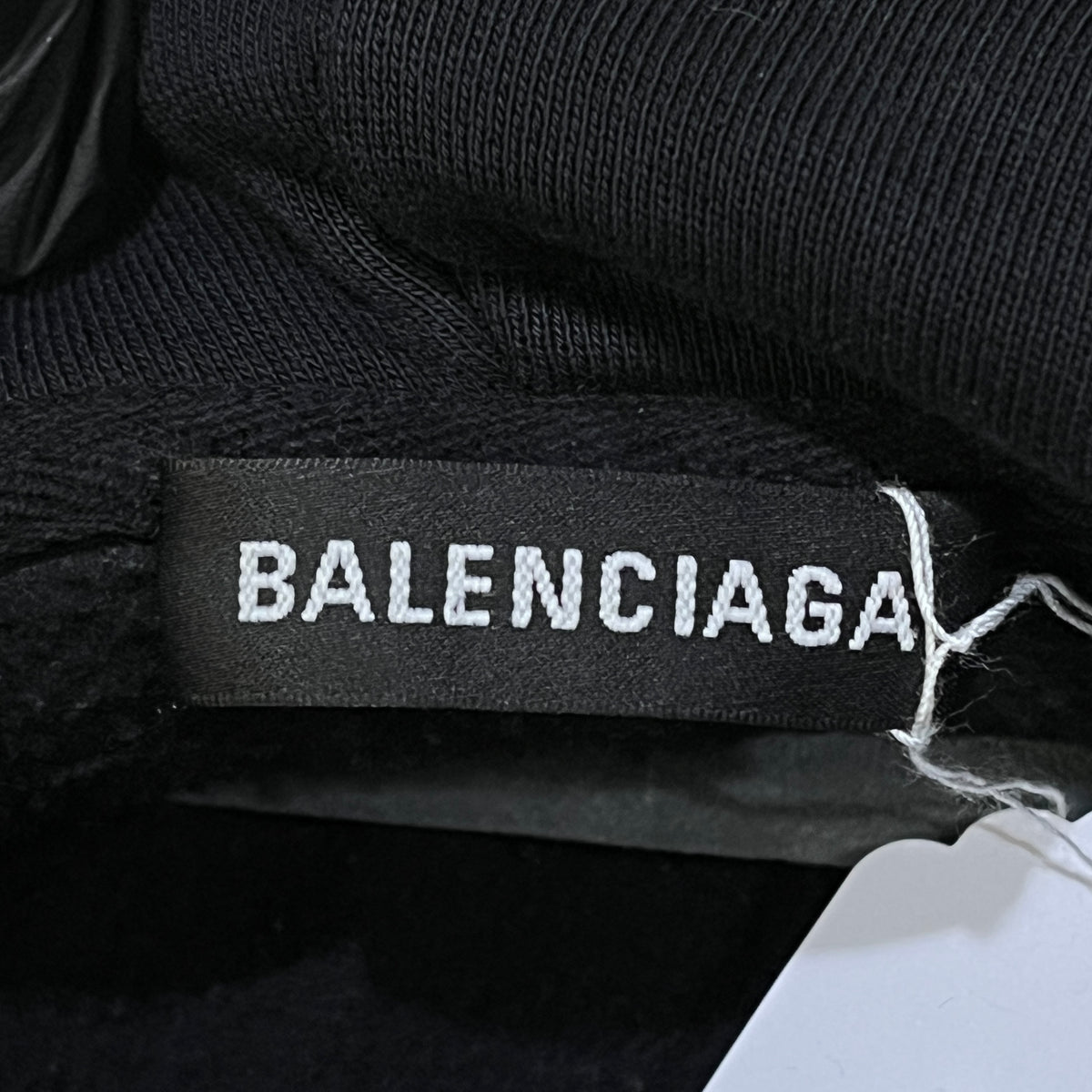 Balenciaga Navy blue  BB Logo Print Pullover Hoodie Size XXL