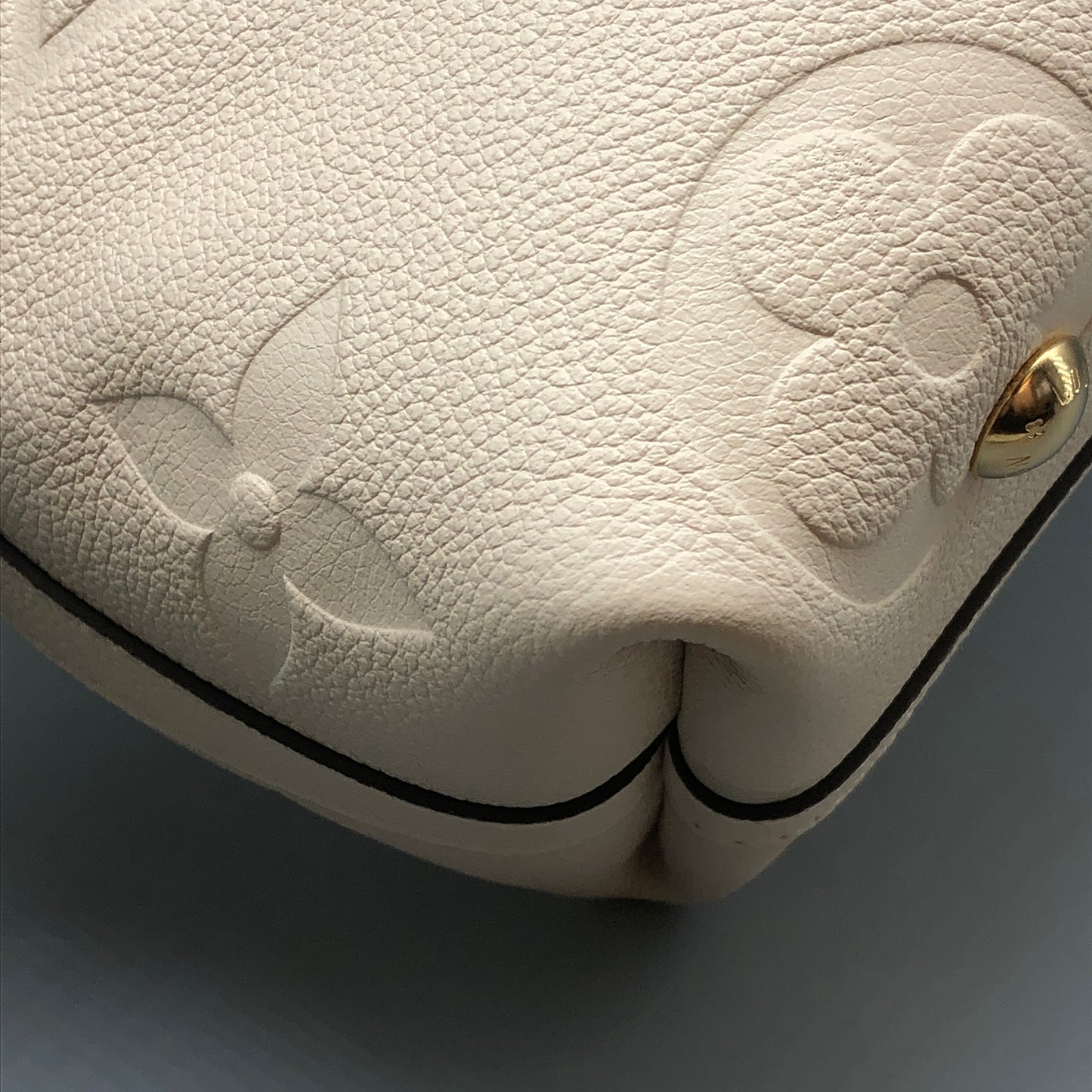 Louis Vuitton Carryall PM Monogram Empreinte Shoulder Bag Cream