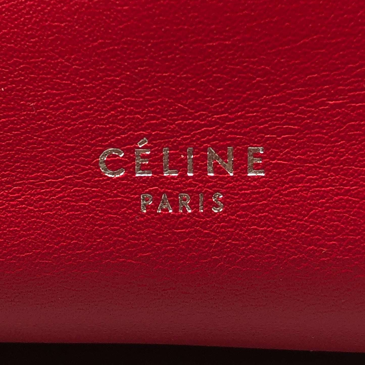 Celine Leather Shoulder Bag Red/Pink