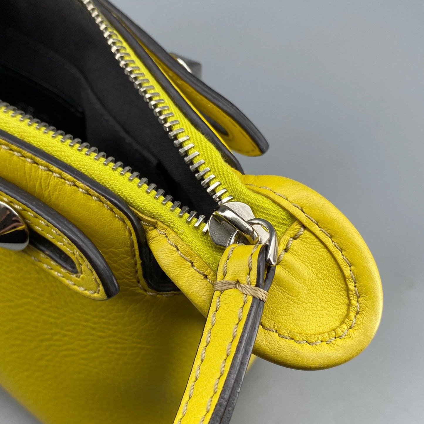 Fendi Yellow Leather By The Way Crossbody Bag