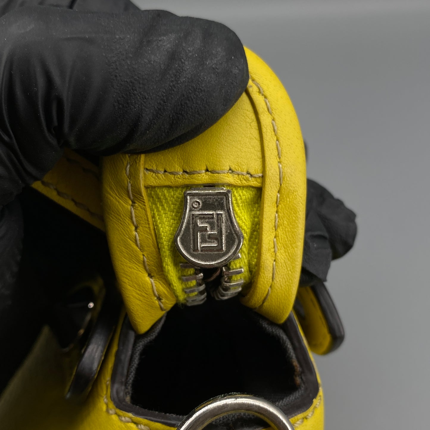 Fendi Yellow Leather By The Way Crossbody Bag