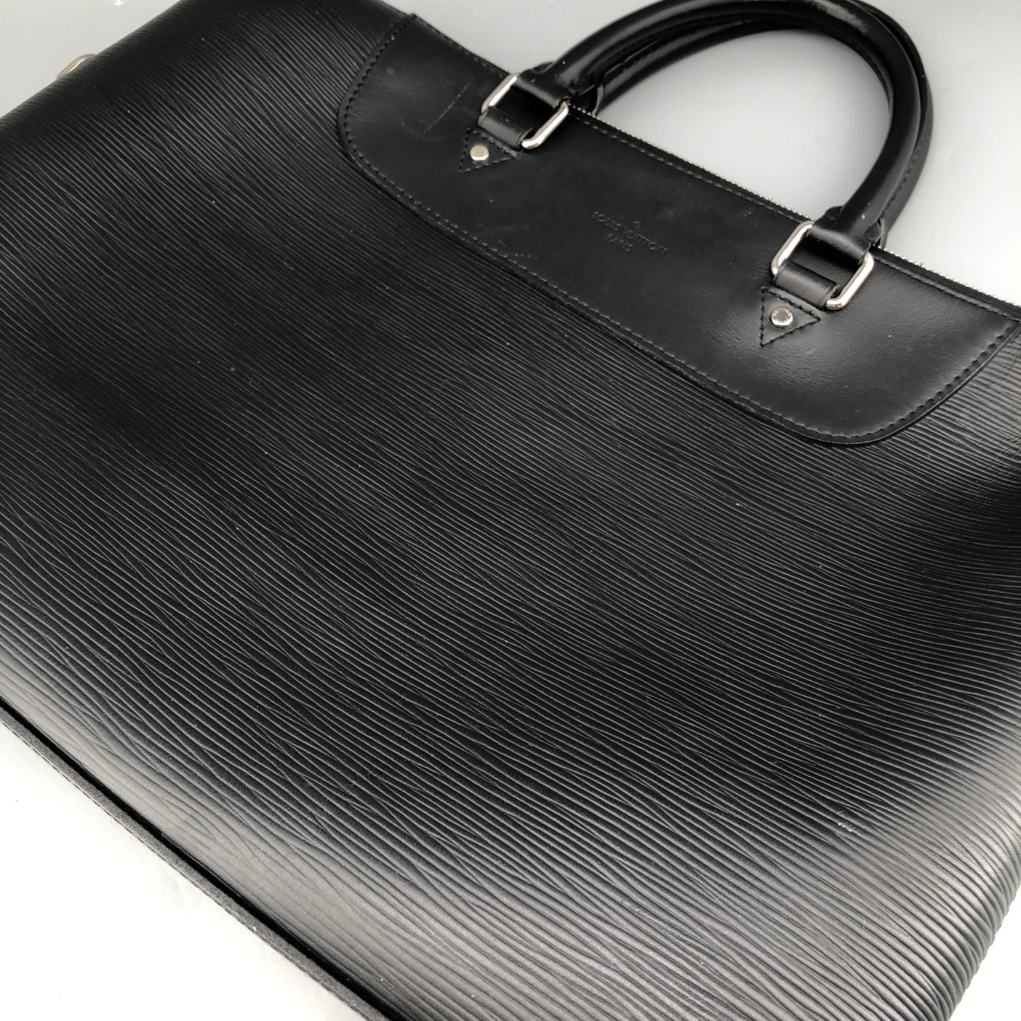Louis Vuitton Epi Leather Business Briefcase Handbag Black