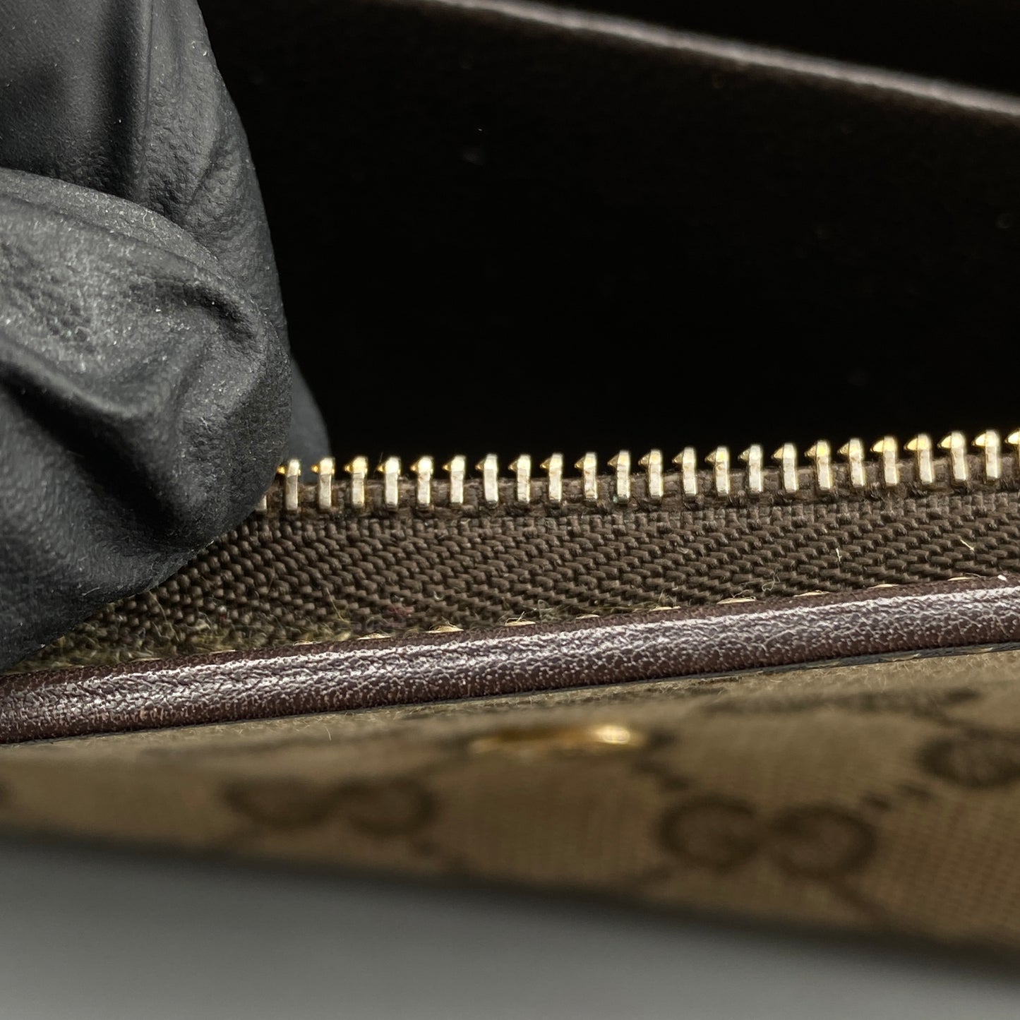 Gucci Beige GG Canvas Heart Double G Snap Long Wallet