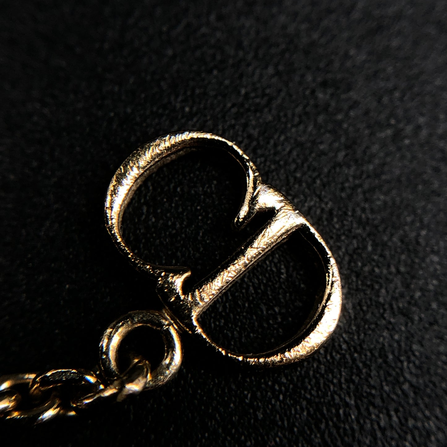 Christian Dior Gold Tone Crystal & Star Charm Bracelet