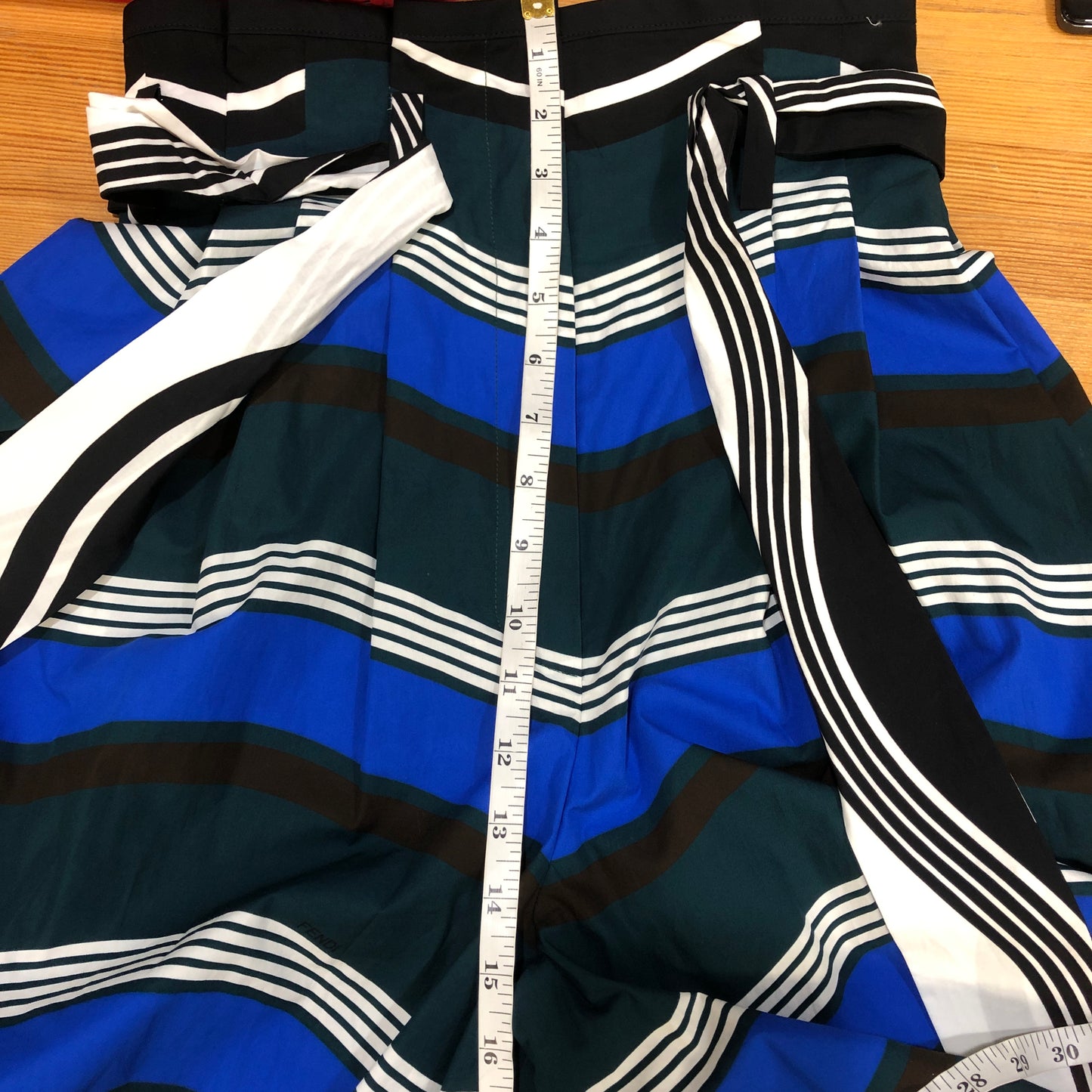 Fendi Striped Midi Pants Size 38