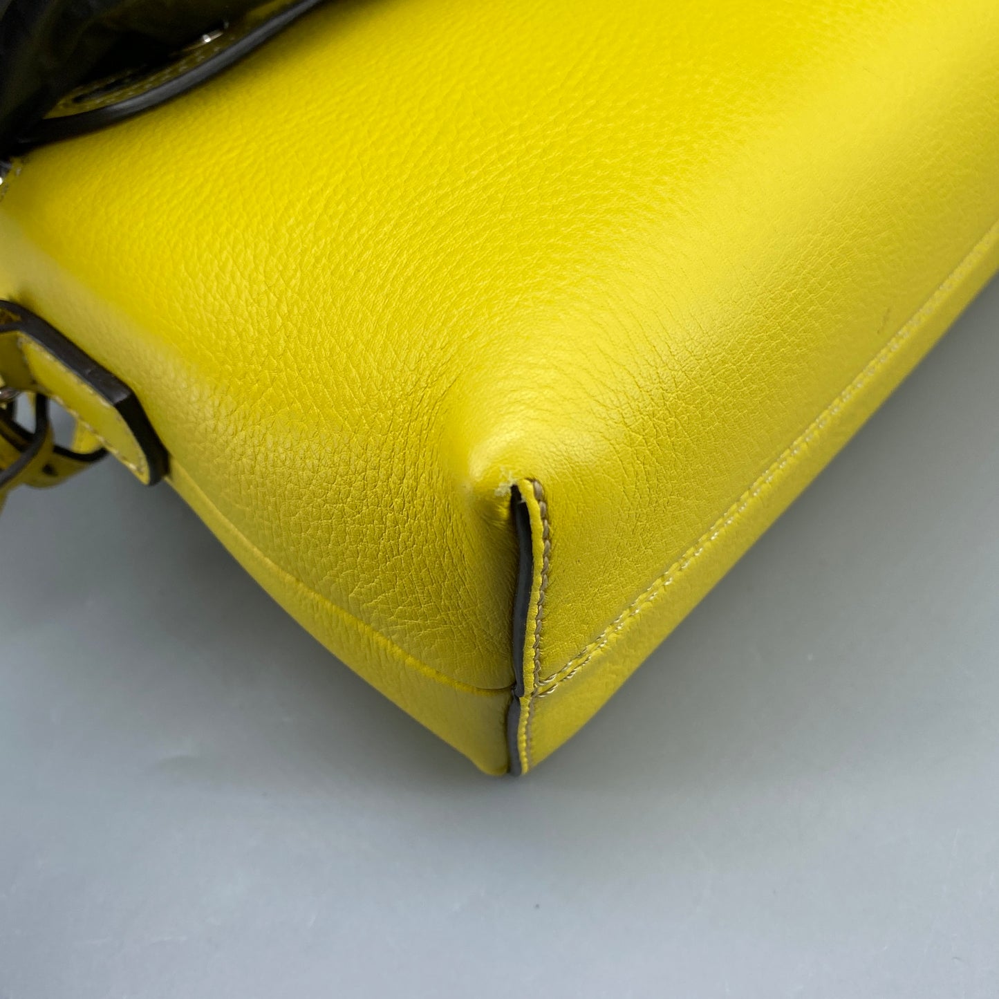 Fendi Yellow Leather By The Way Crossbody Bag