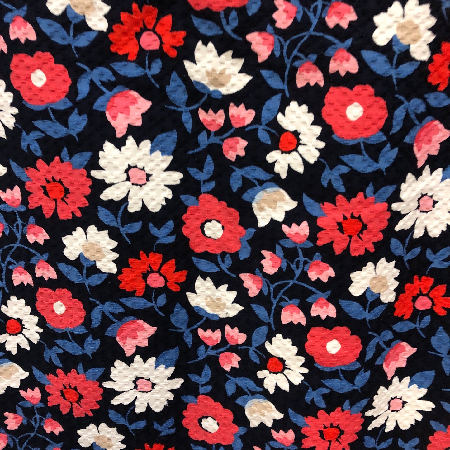 Kate Spade Floral Print Sleeveless Mini Shift Dress Size 0 Red/White/Blue