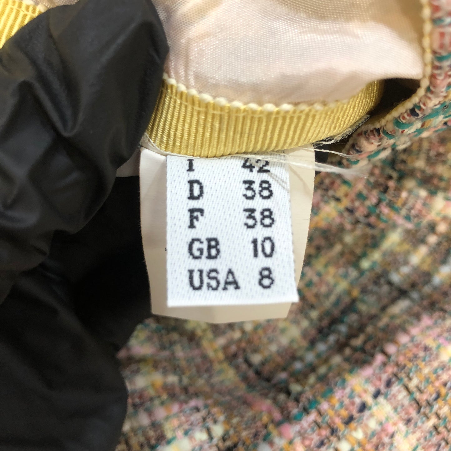 Moschino Multicolor Tweed Mini Skirt Size US 8