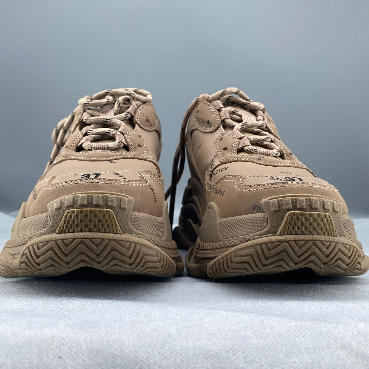 Balenciaga Brown Triple S Sneakers Size 37