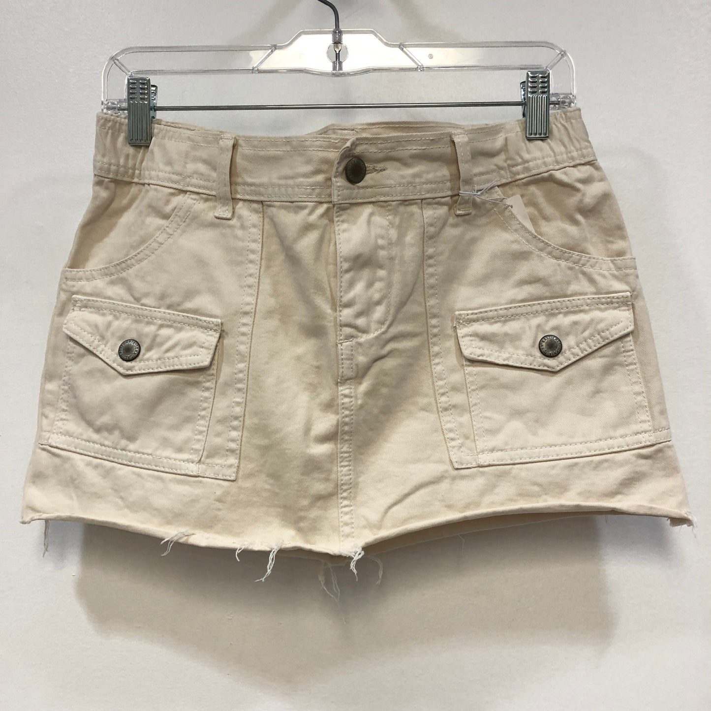 J. Galt Beige Cargo Mini Skirt Size S