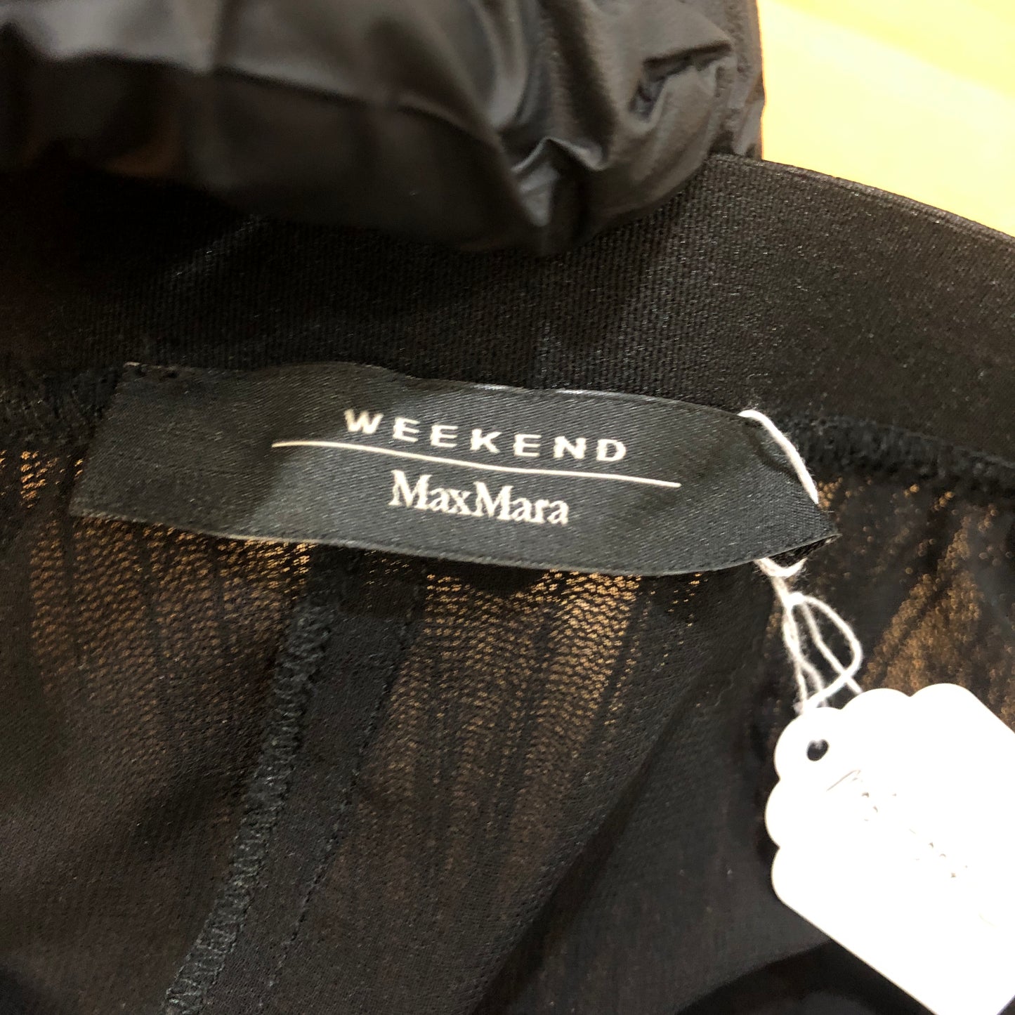 MaxMara Black Pleated Tulle Midi Skirt Size XS