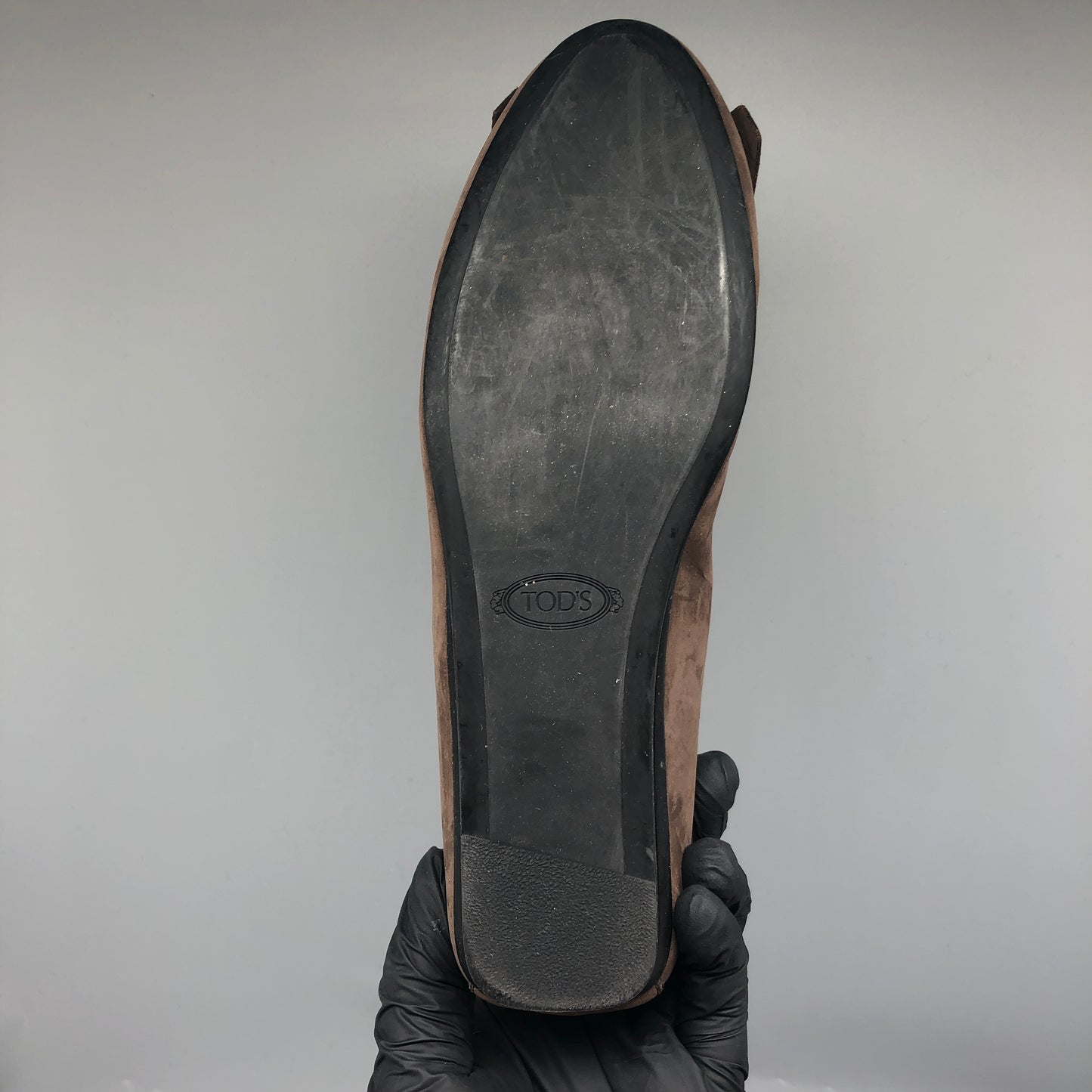 Tod’s Women Suede Driving Loafers Dark Shoes Brown Size 35.5